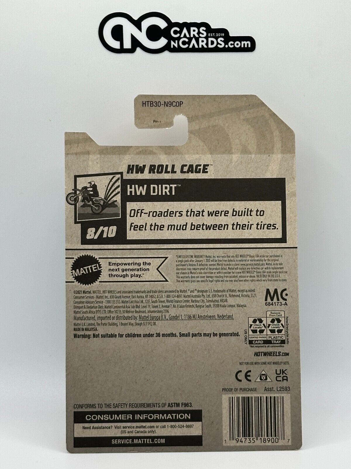 2024 Hot Wheels RLC Factory Sealed HW Dirt 8/10 HW Roll Cage Green 233/250