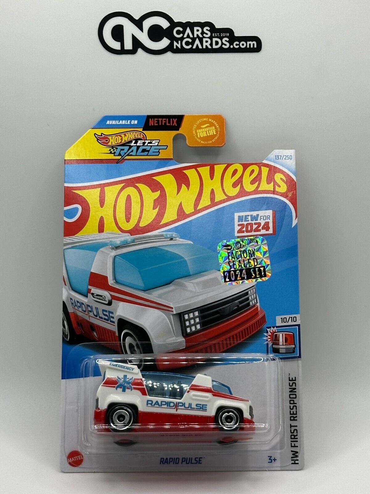 2024 Hot Wheels RLC Factory Sealed First Response 10/10 Rapid Pulse Ambulance