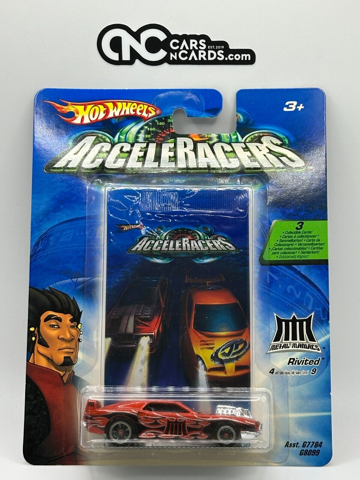 2004 Hot Wheels Acceleracers Metal Maniacs Rivited 4/9