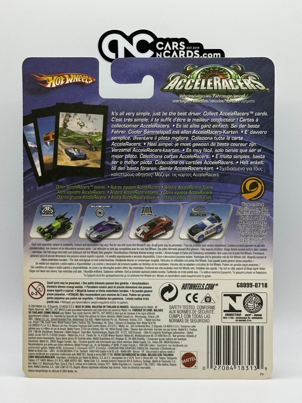 2004 Hot Wheels Acceleracers Metal Maniacs Rivited 4/9