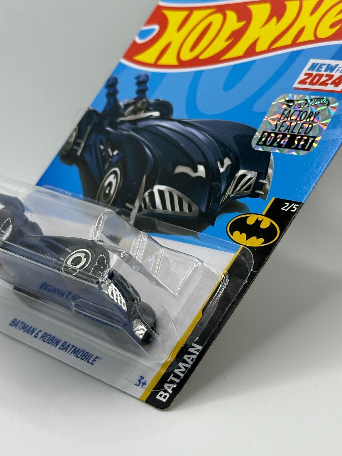 2024 Hot Wheels RLC Factory Sealed Batman & Robin Batmobile (Cracked Blister)