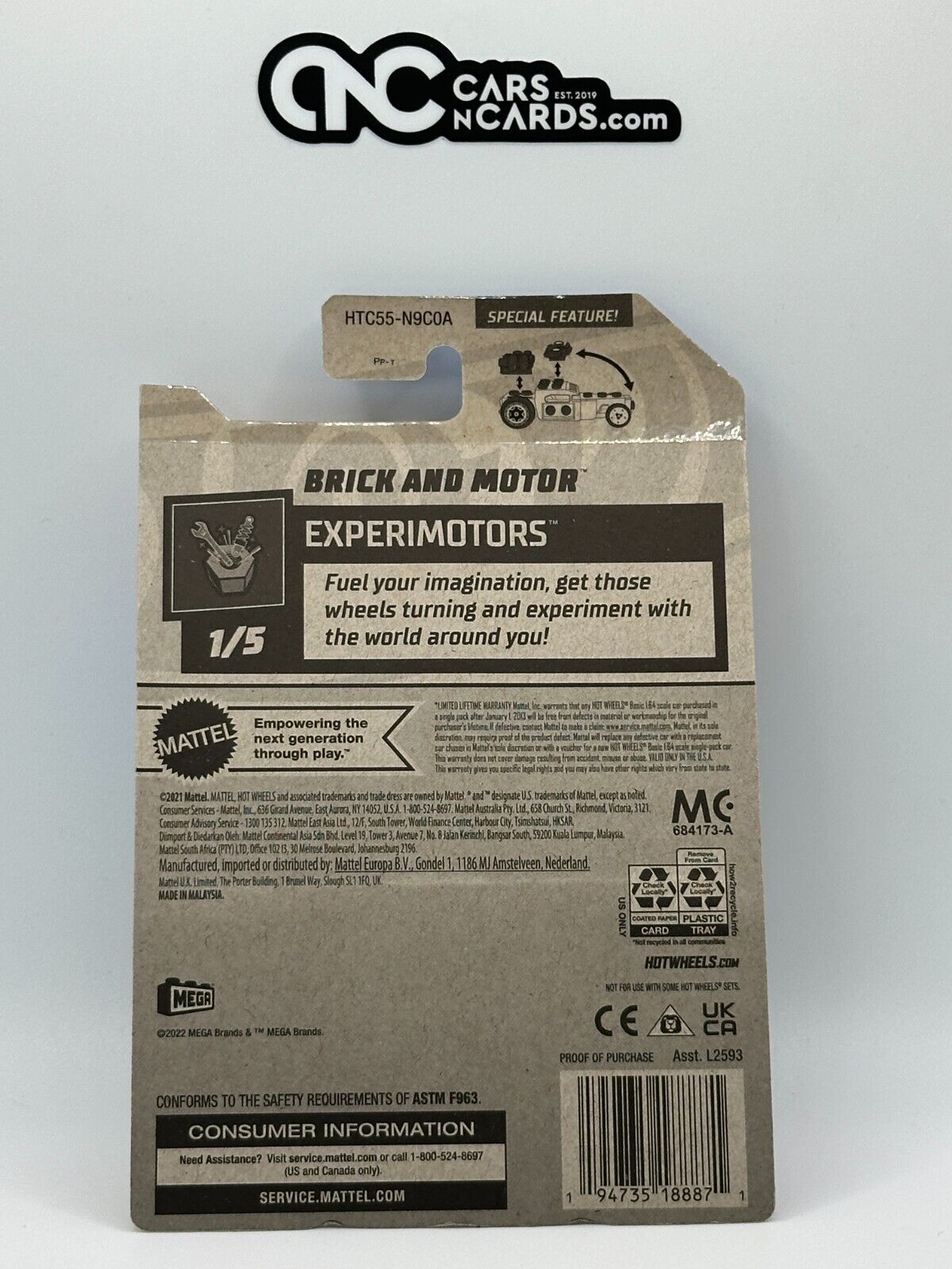 2024 Hot Wheels RLC Factory Sealed Experimotors Brick And Motor (Soft Corners)