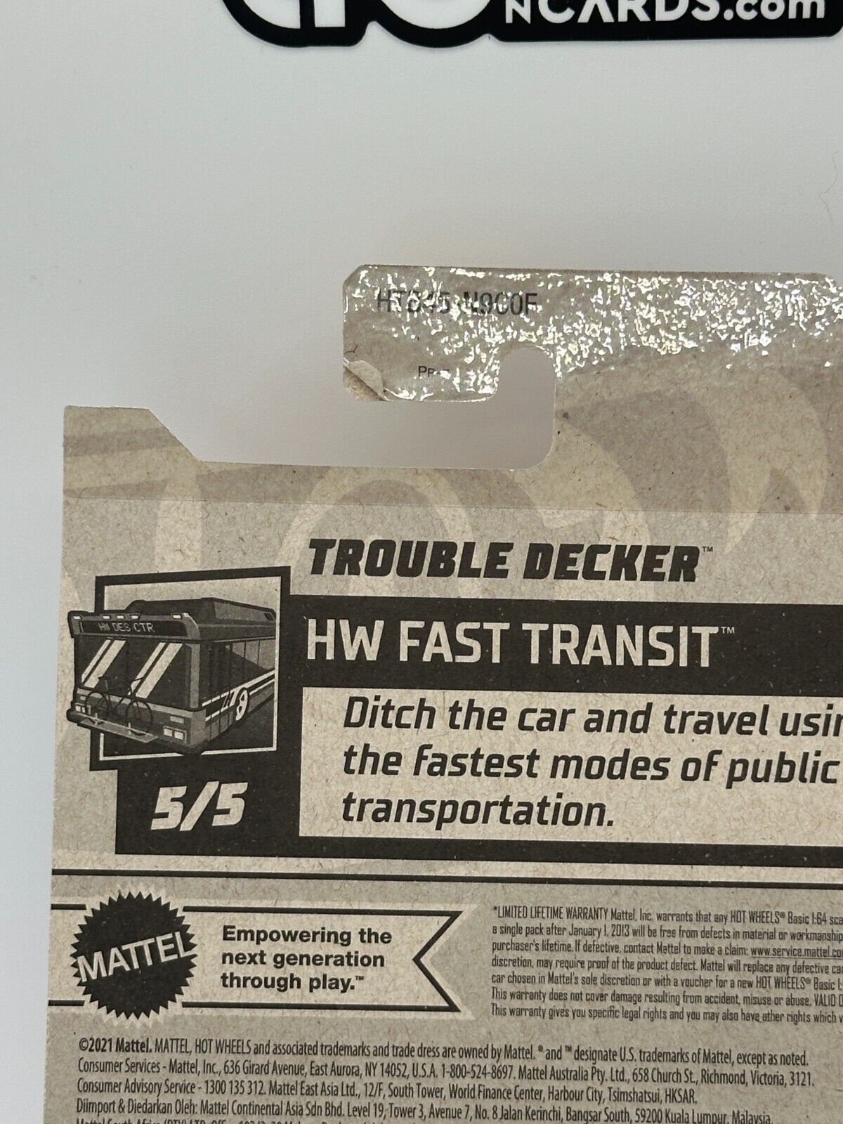 2024 Hot Wheels RLC Factory Sealed Fast Transit 5/5 Trouble Decker (Card Crease)