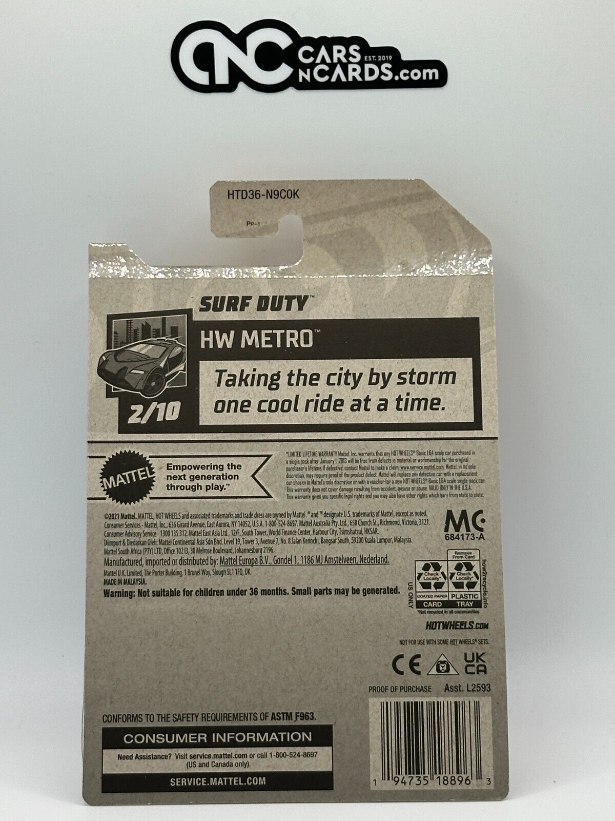 2024 Hot Wheels RLC Factory Sealed HW Metro 2/10 Surf Duty 105/250 Red