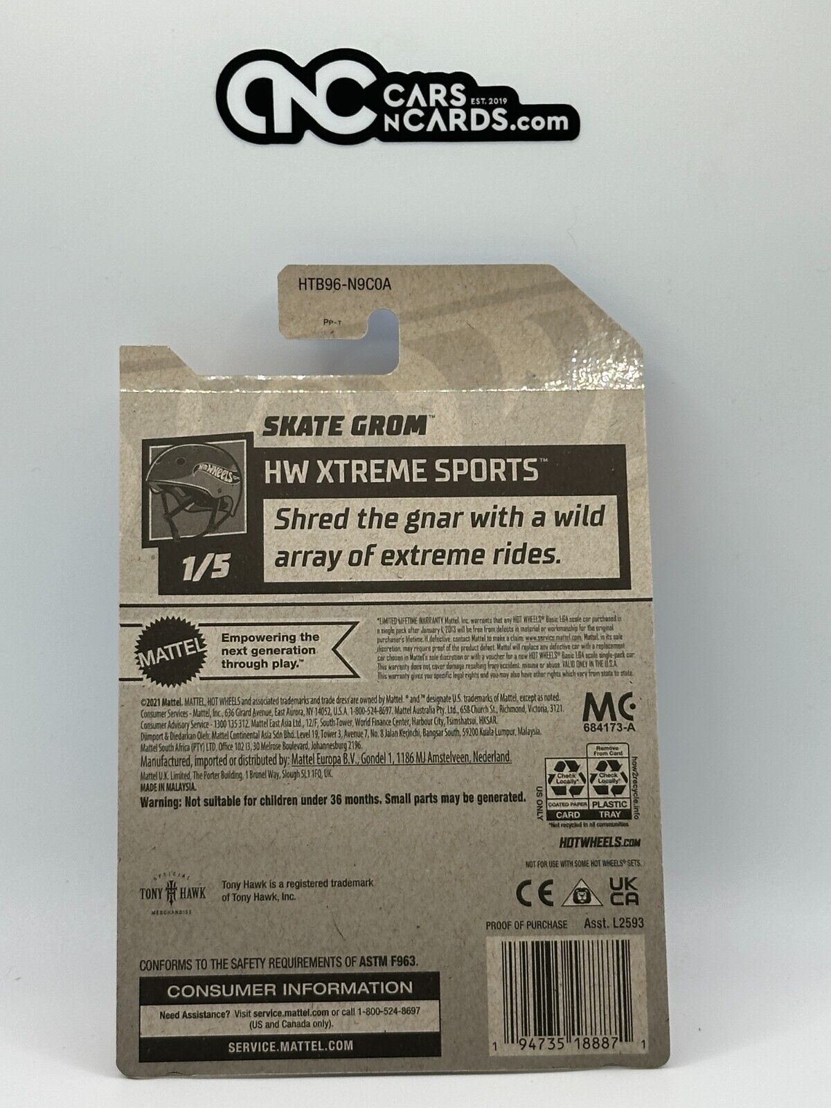 2024 Hot Wheels RLC Factory Sealed Xtreme Sports 1/5 Skate Grom (Soft Corners)