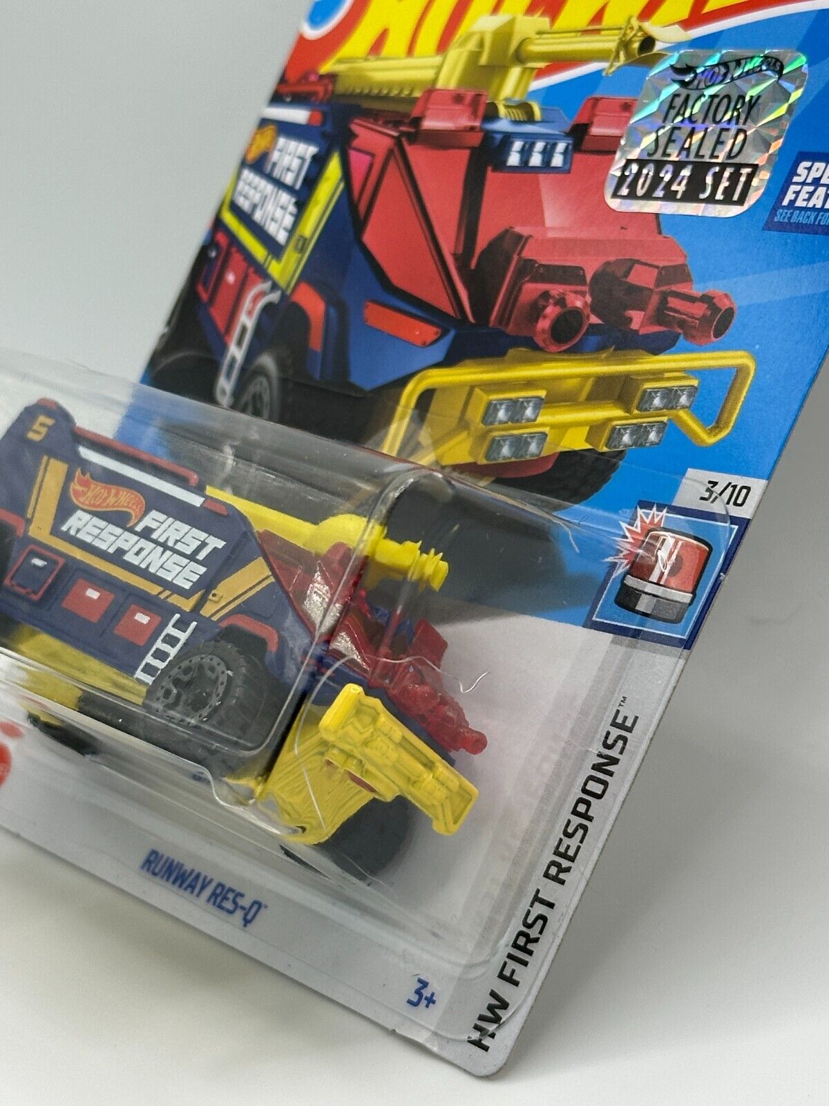 2024 Hot Wheels RLC Factory Sealed First Response Runway Res-Q (Cracked Blister)
