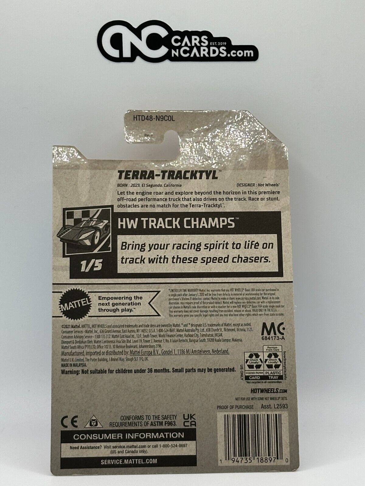 2024 Hot Wheels RLC Factory Sealed Track Champs 1/5 Terra-Tracktyl Blue 131/250