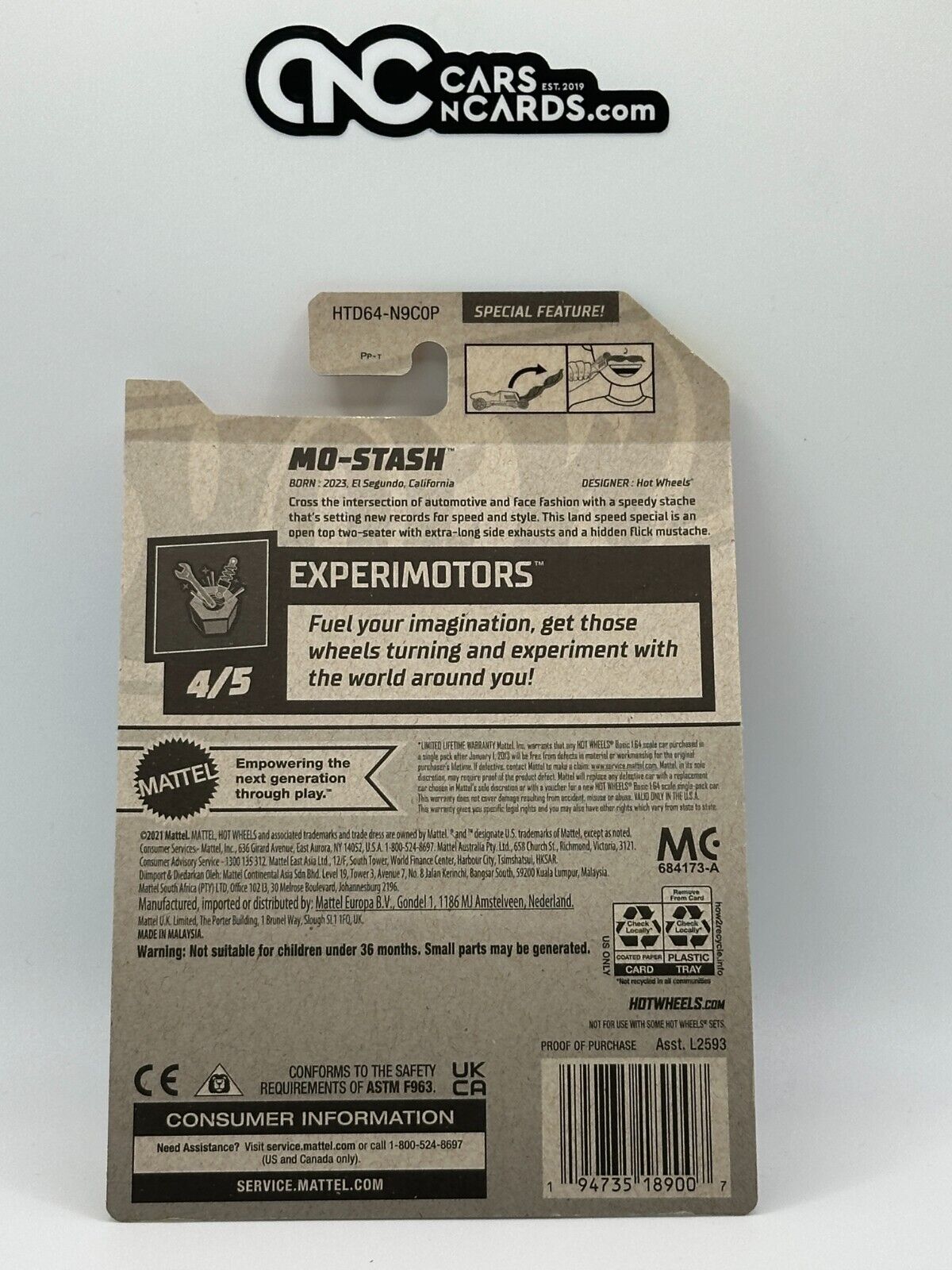 2024 Hot Wheels RLC Factory Sealed Experimotors 4/5 Mo-Stash 73/250 Gray