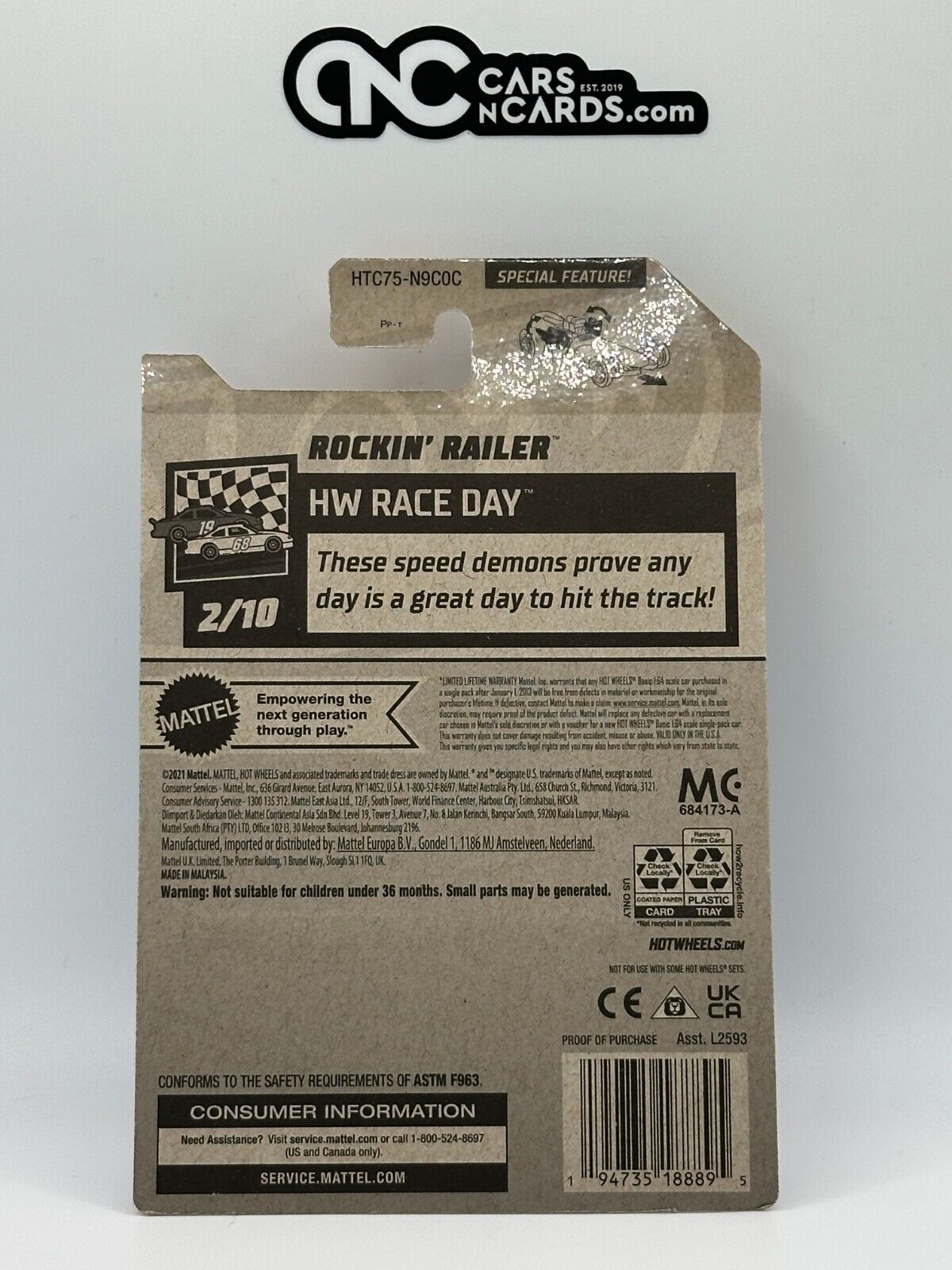 2024 Hot Wheels RLC Factory Sealed HW Race Day 2/10 Rockin' Railer 75/250 Blue