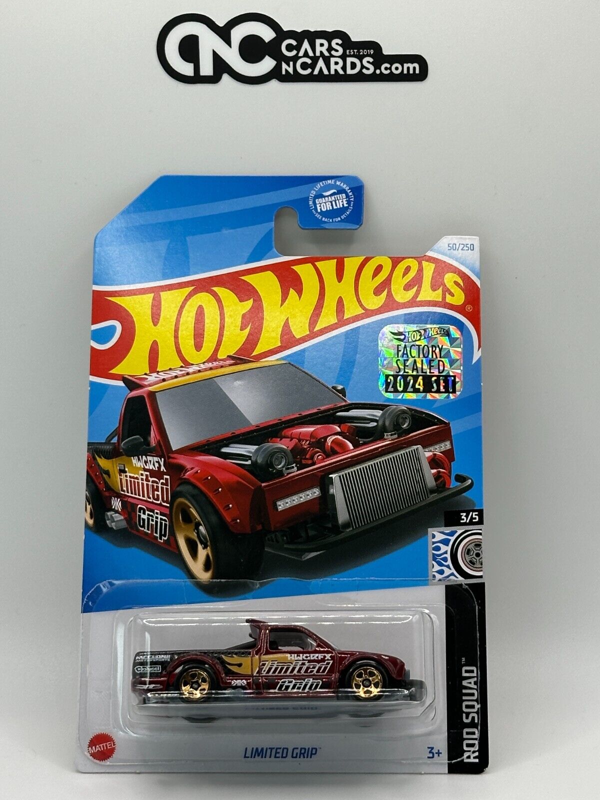 2024 Hot Wheels RLC Factory Sealed Rod Squad 3/5 Limited Grip 50/250 Red