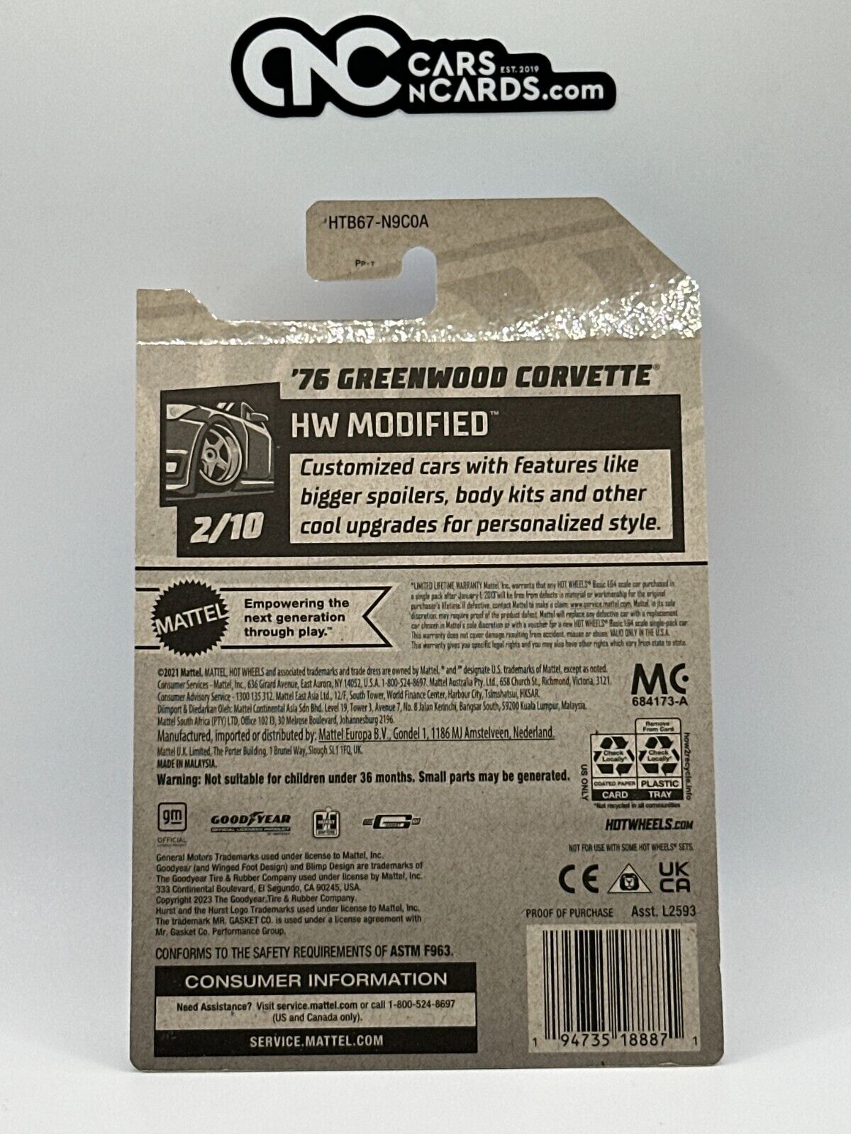 2024 Hot Wheels RLC Factory Sealed HW Modified 2/10 '76 Greenwood Corvette