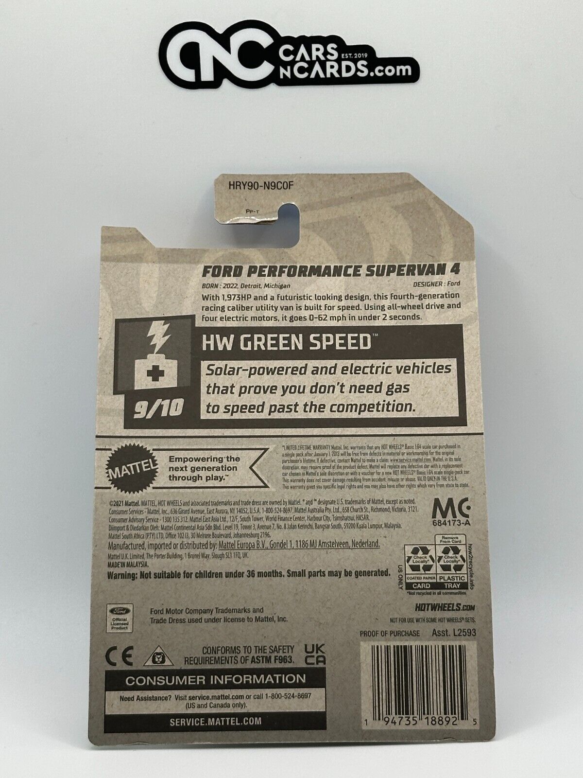 2024 Hot Wheels RLC Factory Sealed Ford Performance Supervan 4 (Card Crease)