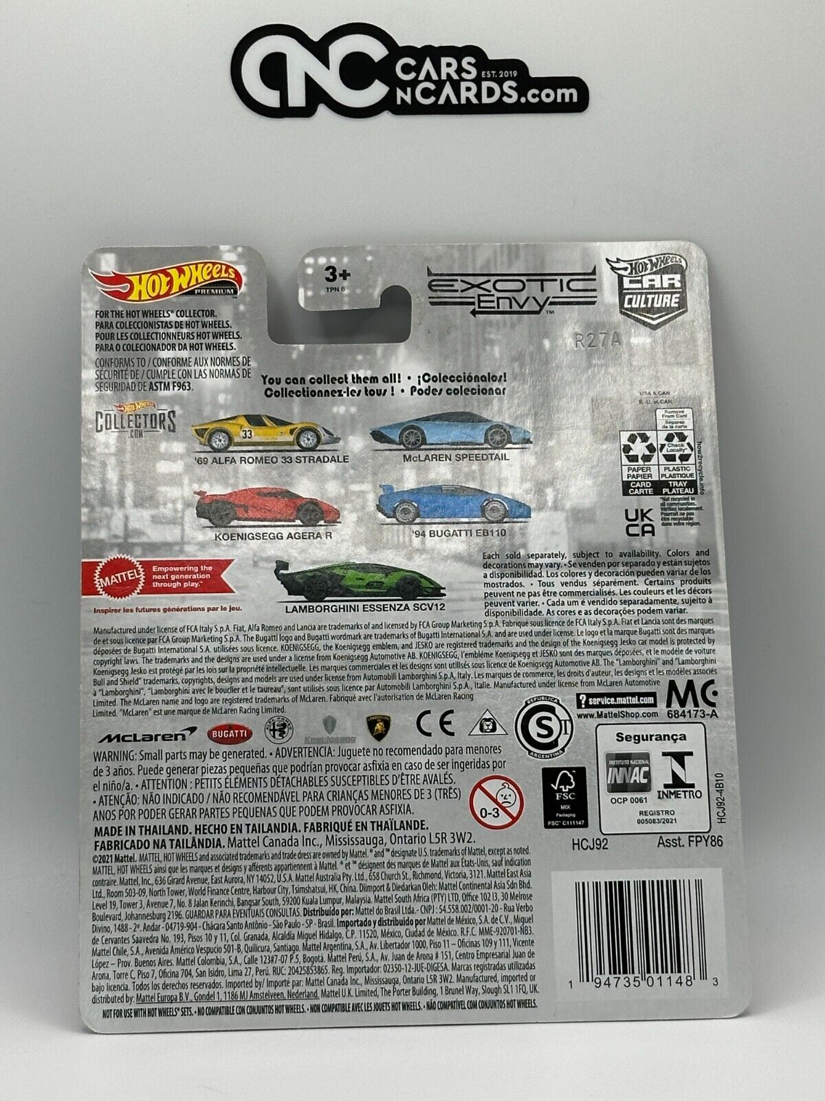 2023 Hot Wheels Premium Car Culture Exotic Envy McLaren Speedtail #2/5