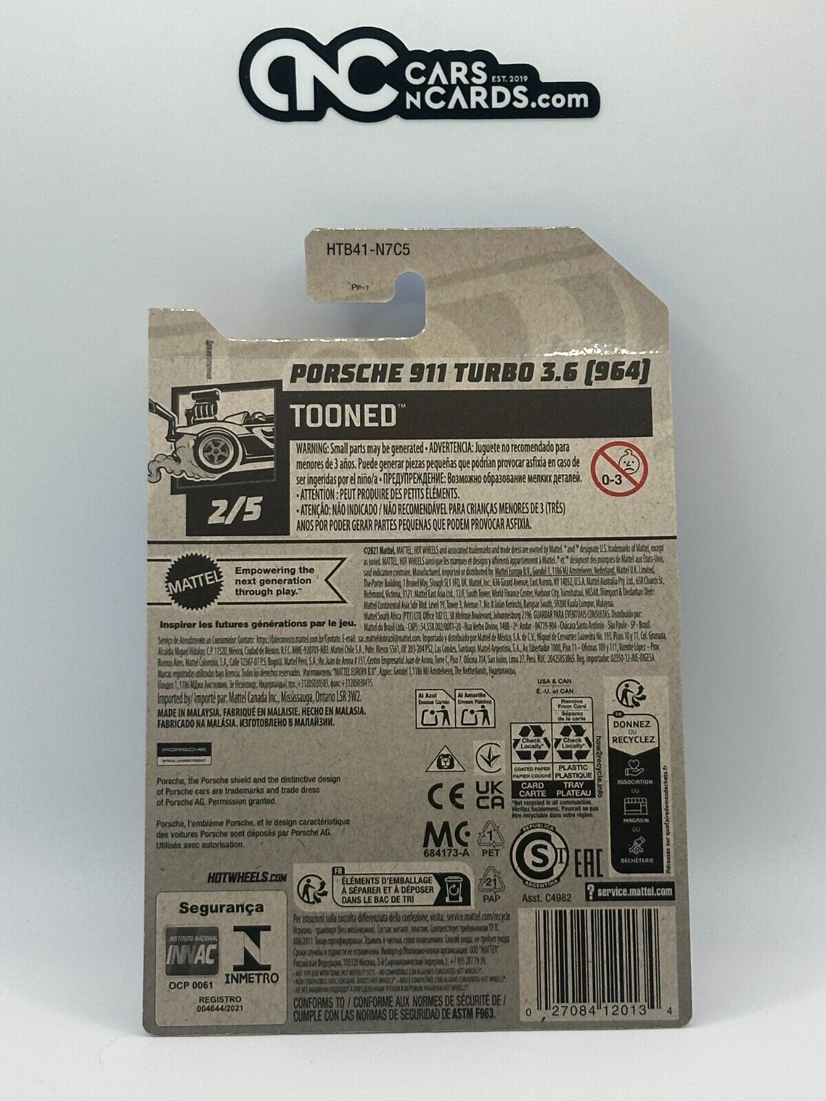 2024 Hot Wheels Tooned 2/5 Porsche 911 Turbo 3.6 (964)