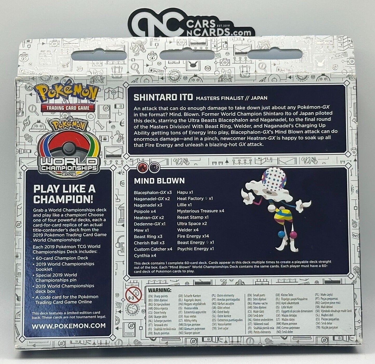 2019 Pokemon TCG World Championship Deck Mind Blown Shintaro Ito Sealed