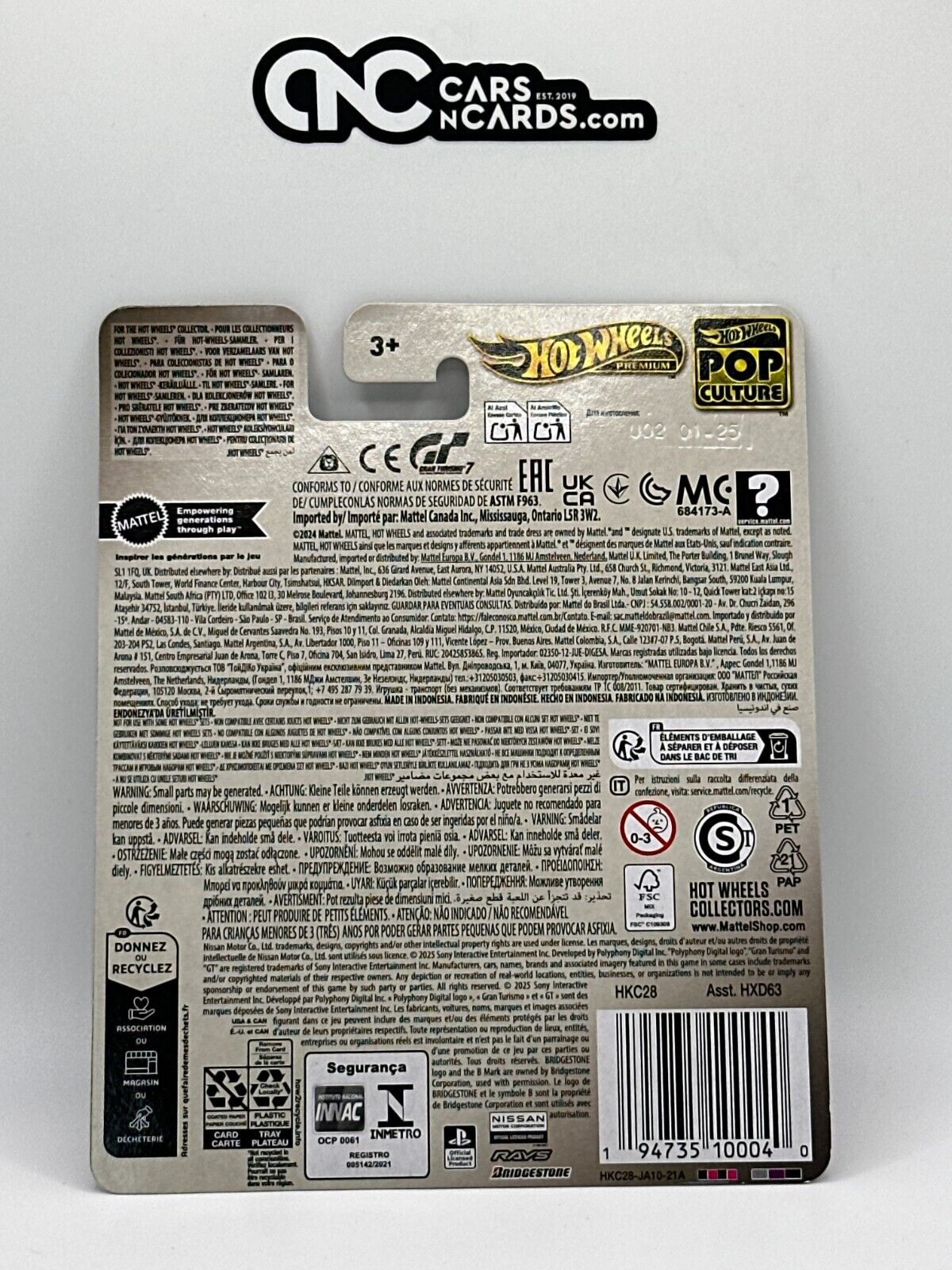 2025 Hot Wheels Premium Pop Culture Gran Turismo 7 Nissan Skyline GT-R (BNR34)