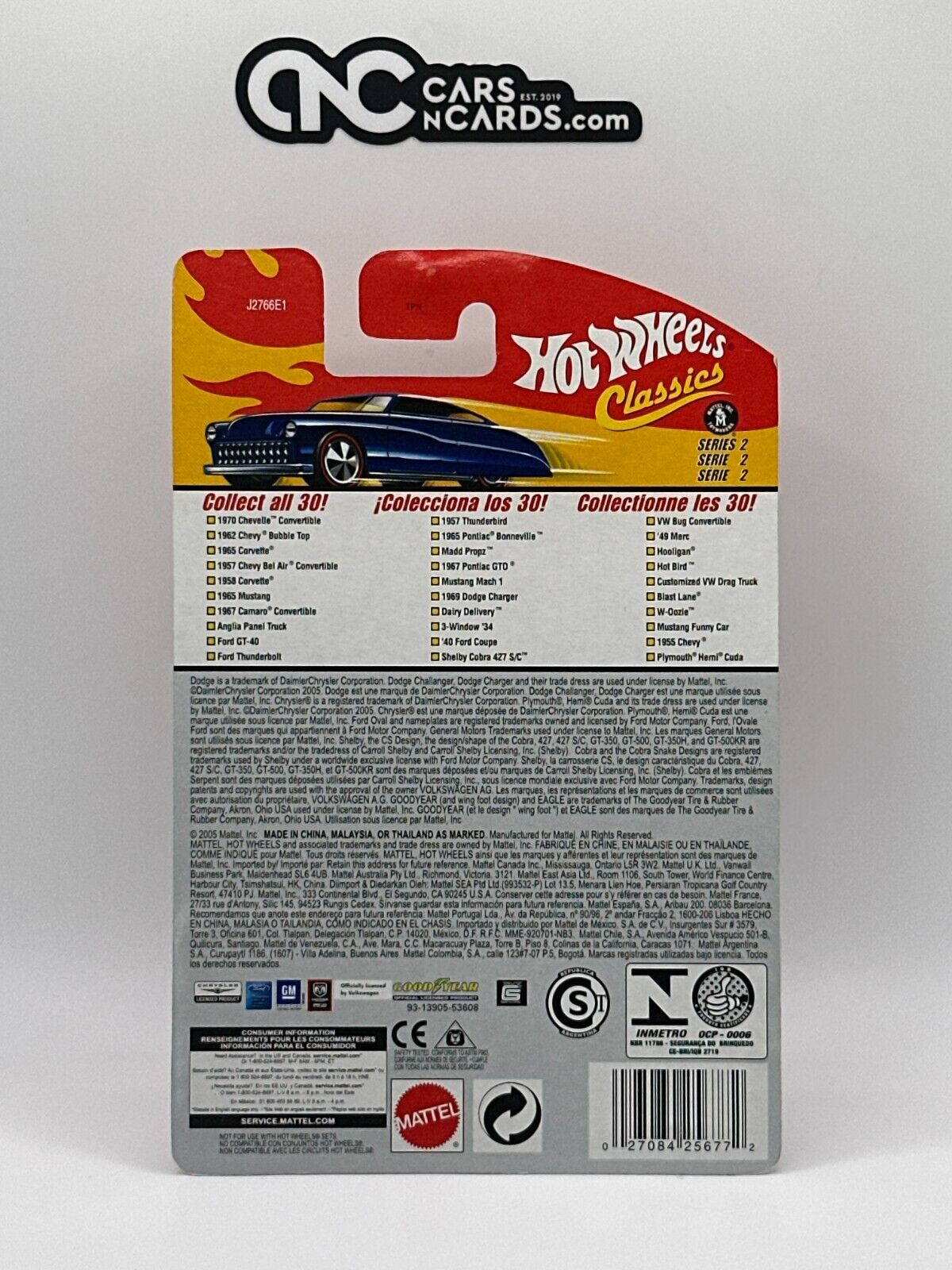 2006 Hot Wheels Classics Series 2 #10/30 Purple Ford Thunderbolt Goodyear