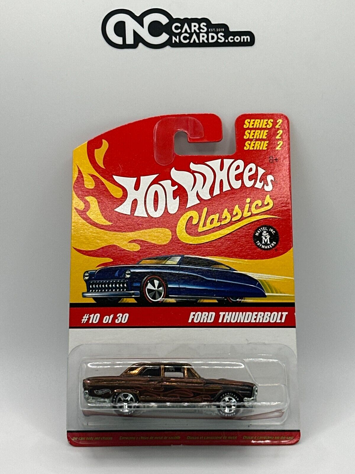 2006 Hot Wheels Classics Series 2 #10/30 Orange Ford Thunderbolt Goodyear