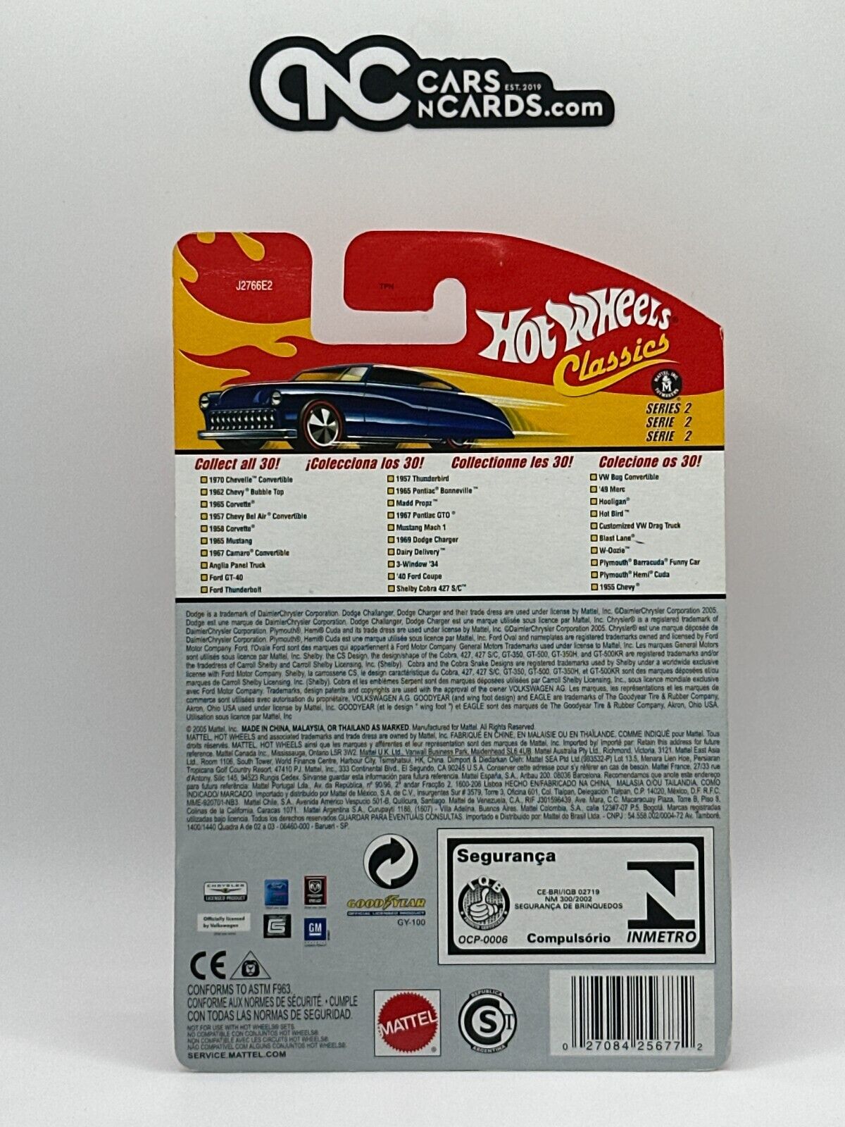 2006 Hot Wheels Classics Series 2 #10/30 Orange Ford Thunderbolt Goodyear