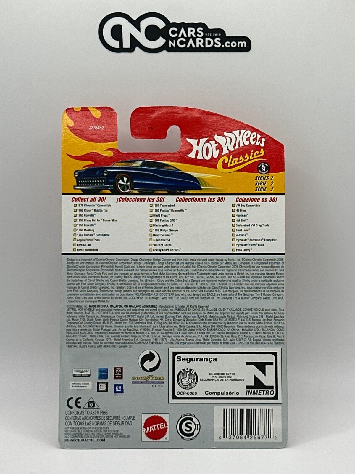 2006 Hot Wheels Classics Series 2 Black Plymouth Dark Blue Barracuda Funny Car