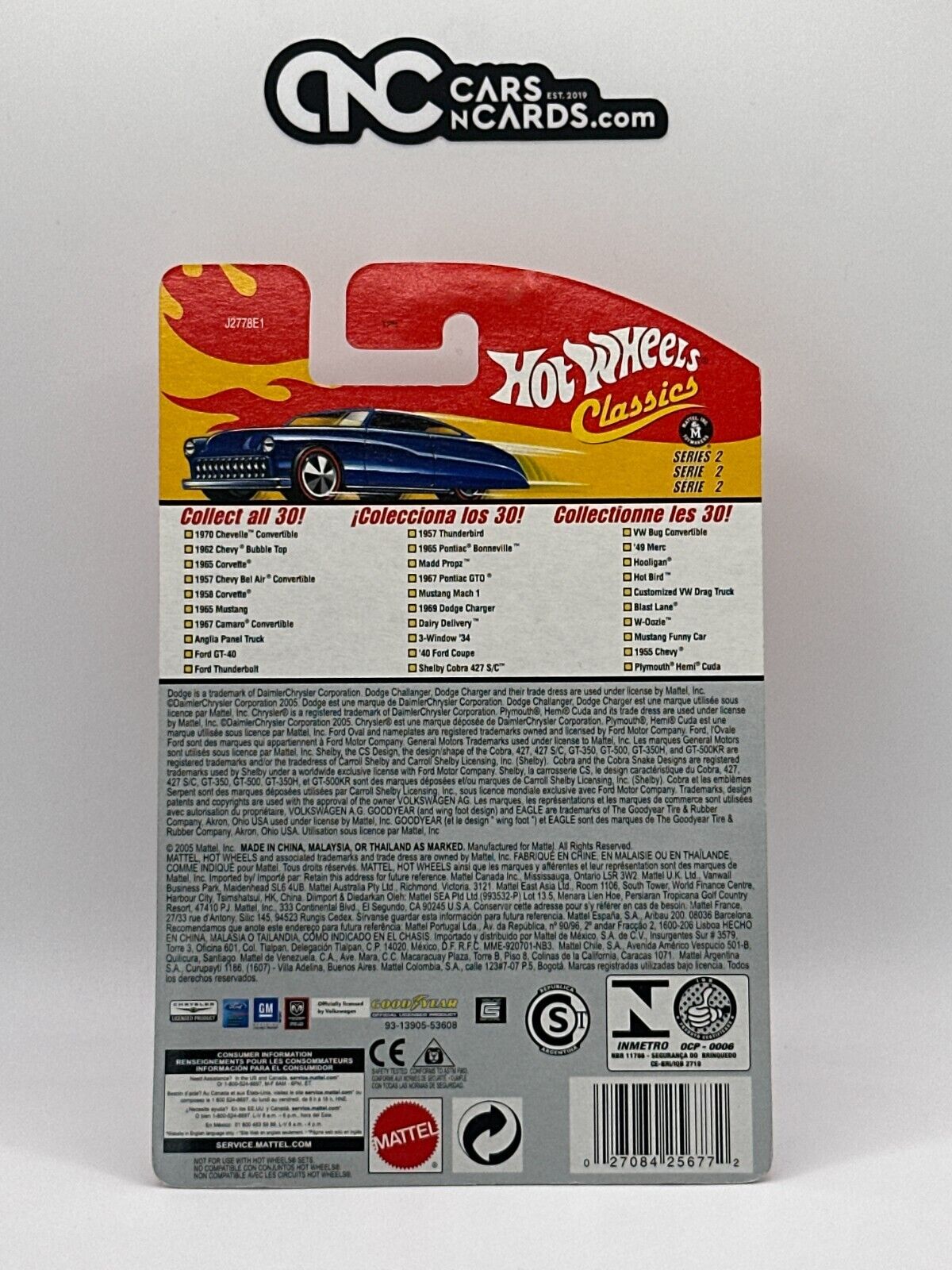 2006 Hot Wheels Classics Series 2 #22/30 Blue '49 Merc BFGoodrich