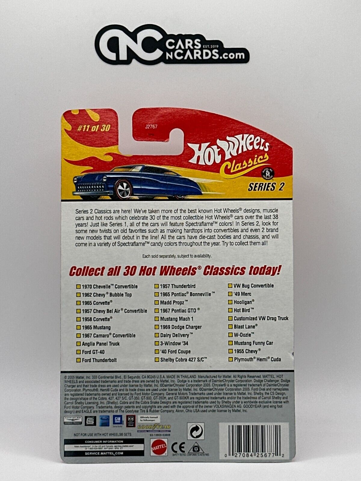 2006 Hot Wheels Classics Series 2 #11/30 Aqua 1957 Thunderbird White Wall