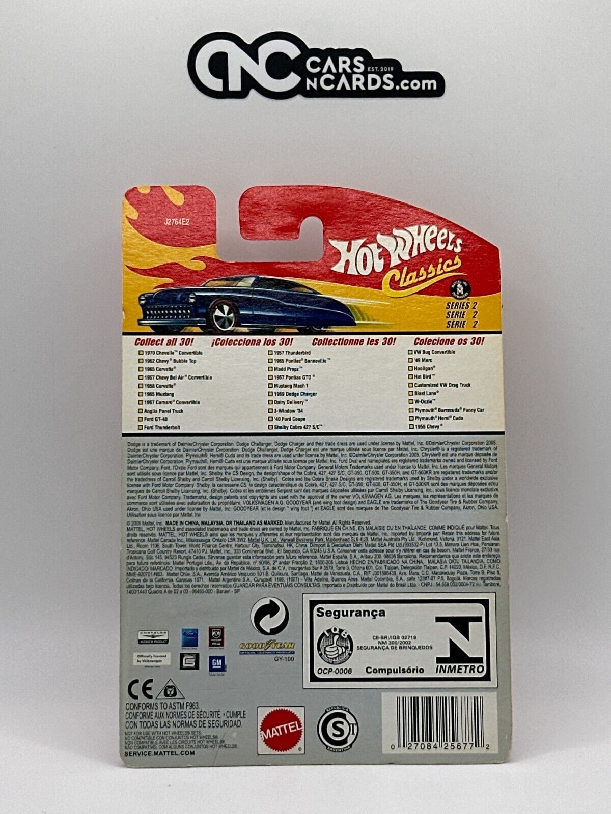 2006 Hot Wheels Classics Series 2 #8/30 Chrome Anglia Panel Truck Goodyear