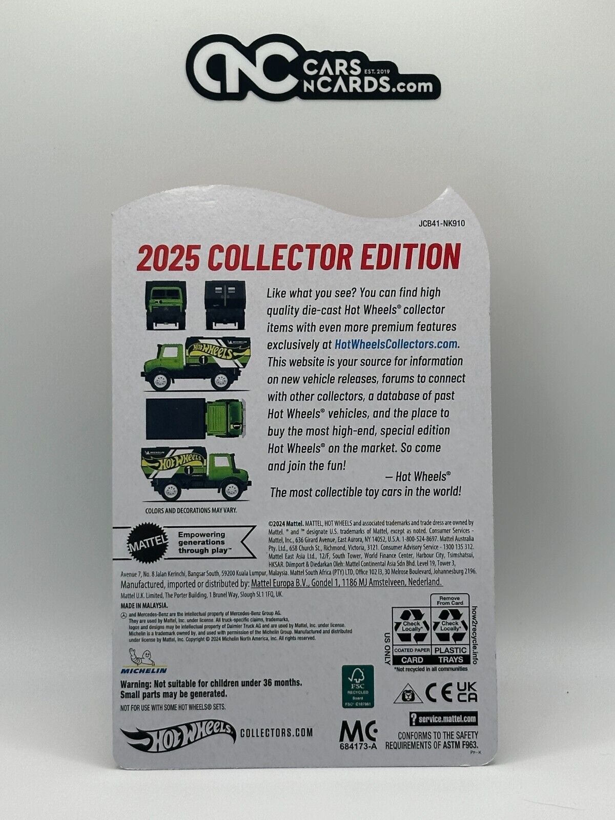 2025 Hot Wheels Mail In Collector Edition Mercedes-Benz Unimog U 1300 L