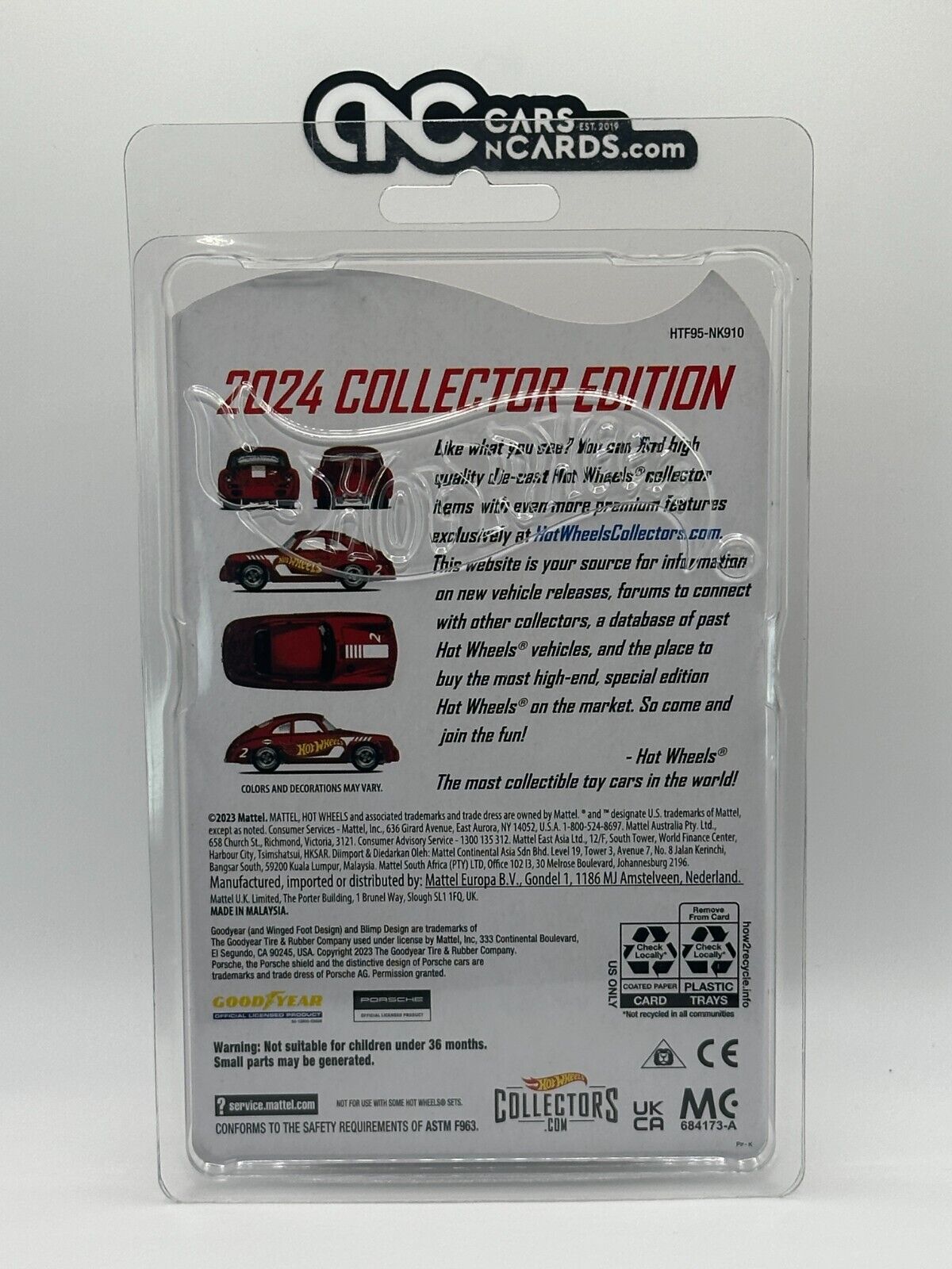 2024 Hot Wheels Mail In Collector Edition Porsche 356 Outlaw With Protector