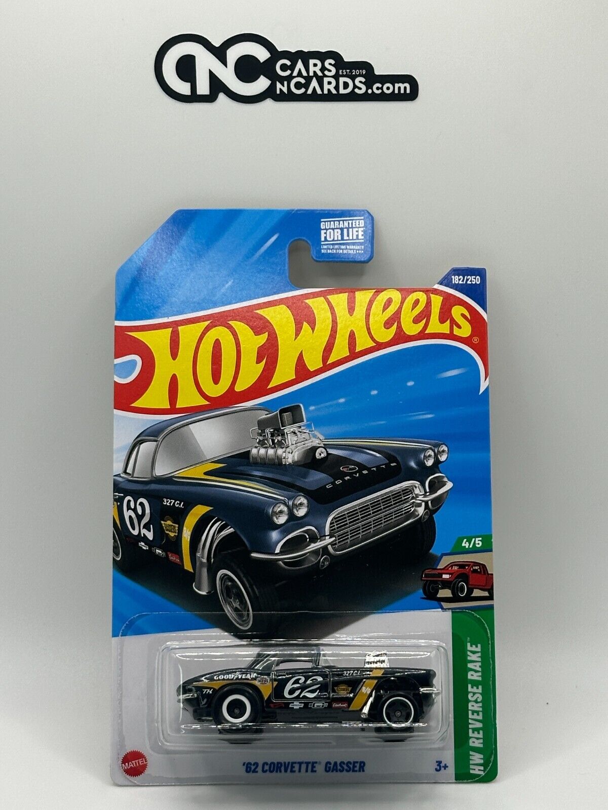 2025 Hot Wheels '62 Corvette Gasser Super Treasure Hunt With Protector
