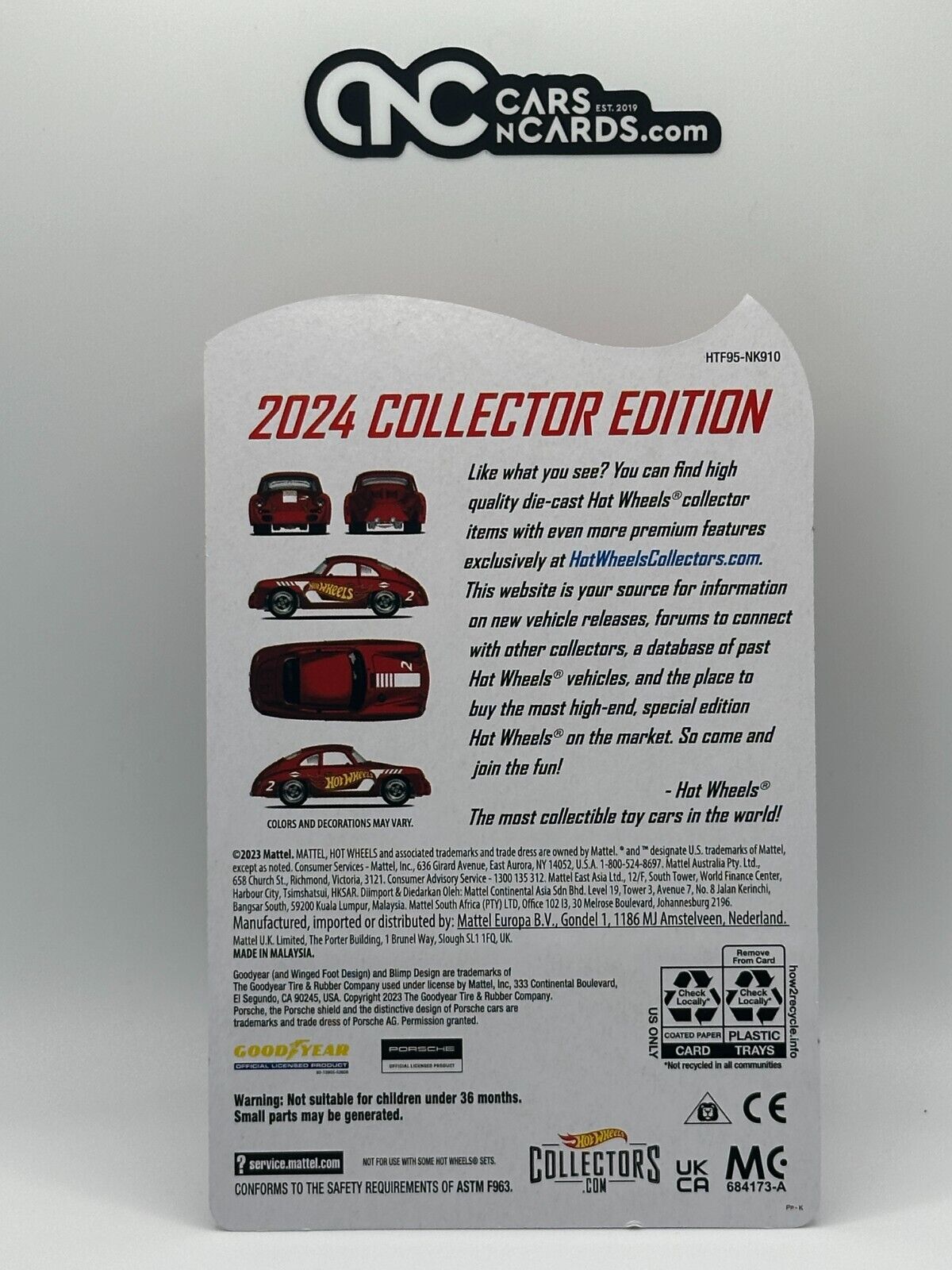 2024 Hot Wheels Mail In Collector Edition Porsche 356 Outlaw With Protector