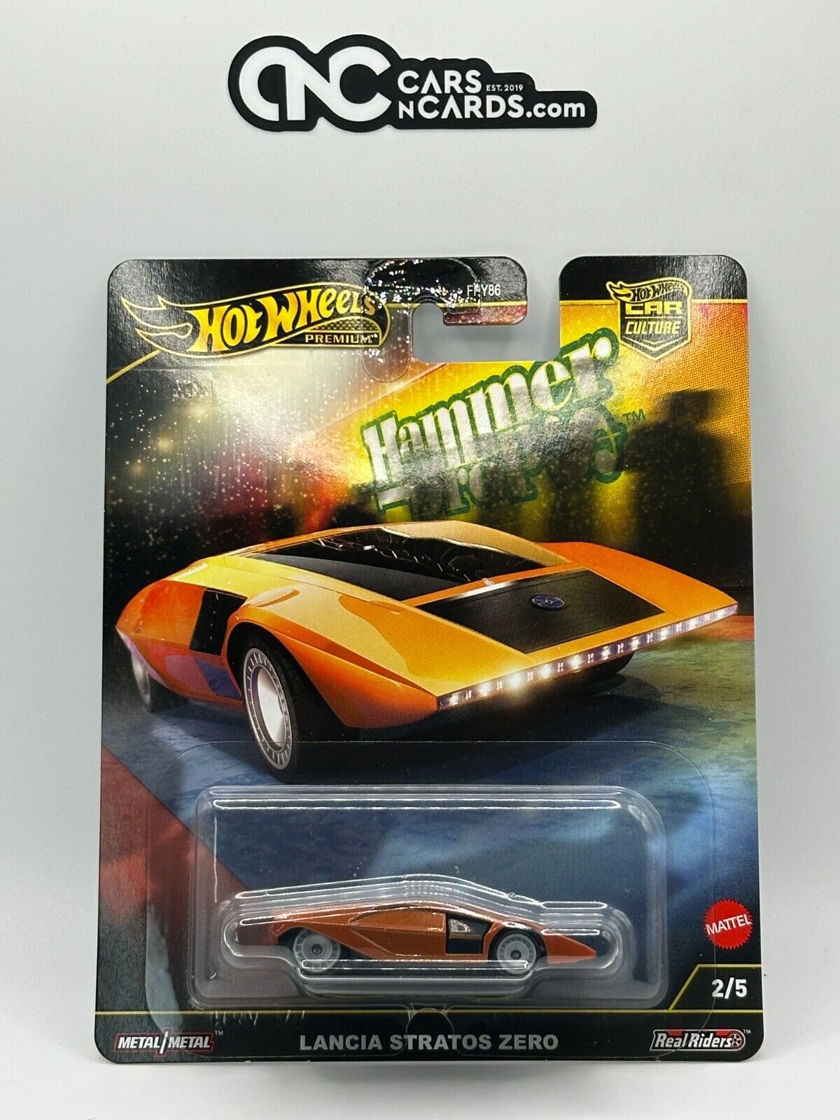 2025 Hot Wheels Premium Car Culture Hammer Drop 2/5 Lancia Stratos Zero
