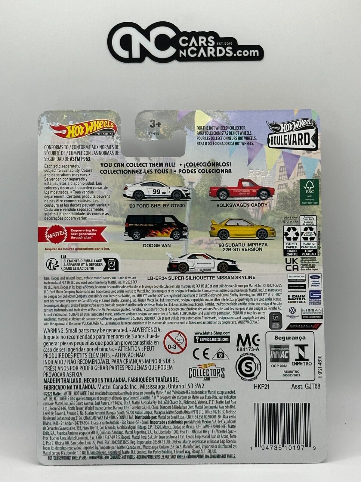 2023 Hot Wheels Premium Boulevard LBWK Liberty Walk #70 LB-ER34 Nissan Skyline