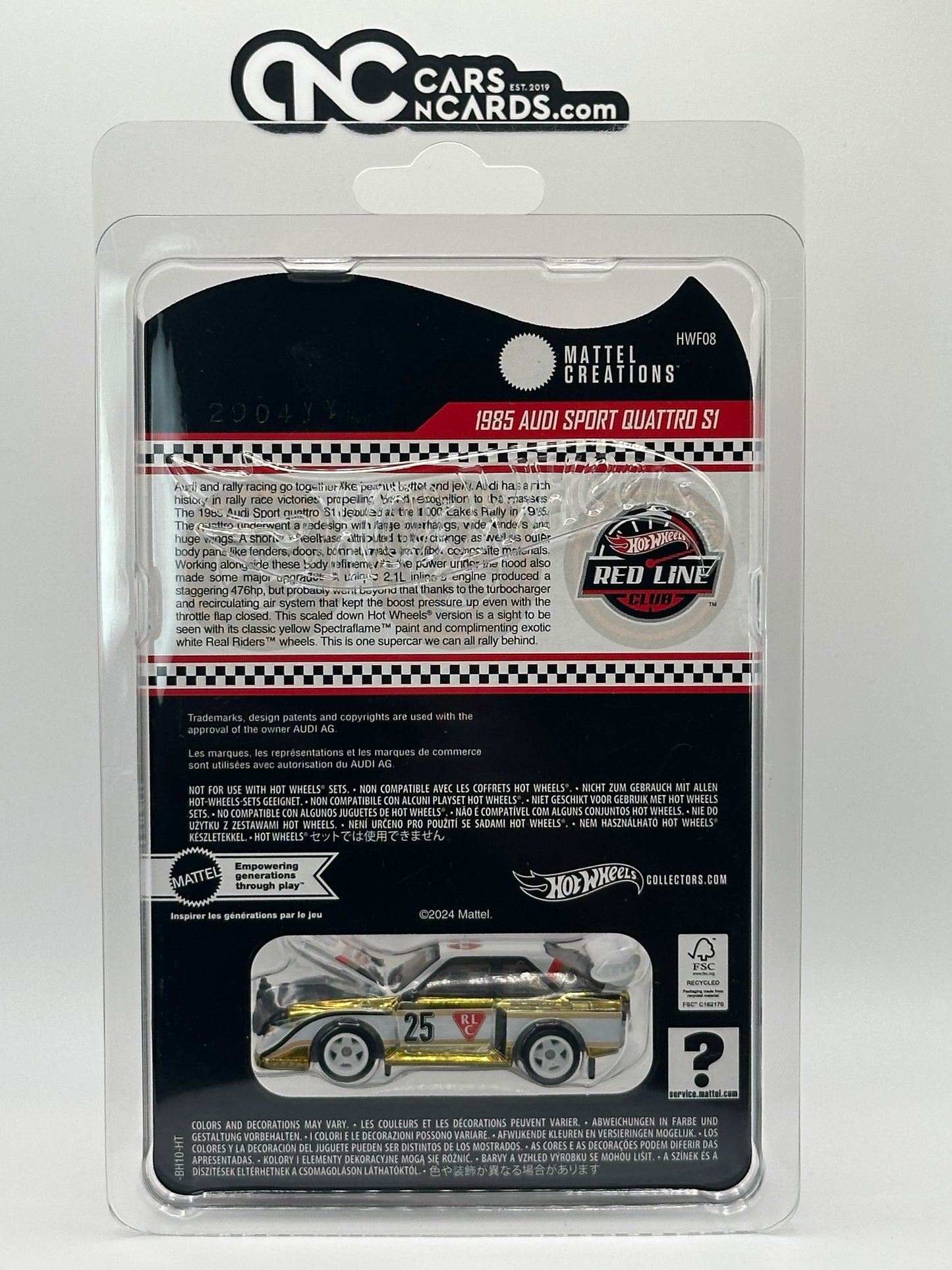 2025 Hot Wheels RLC 1985 Audi Sport Quattro S1 With Protector