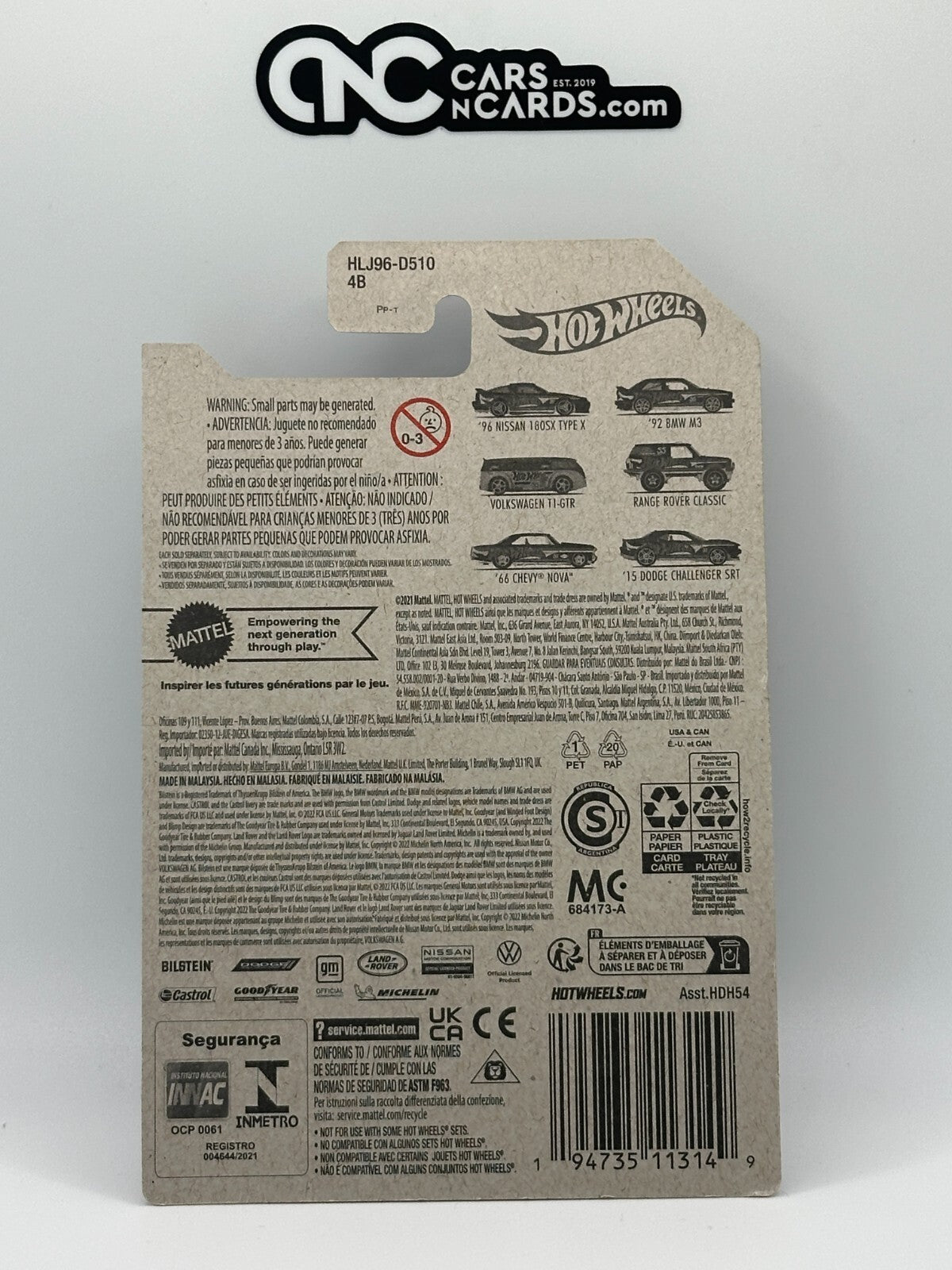 2023 Hot Wheels 55th Anniversary #1/6 '96 Nissan 180SX Type X