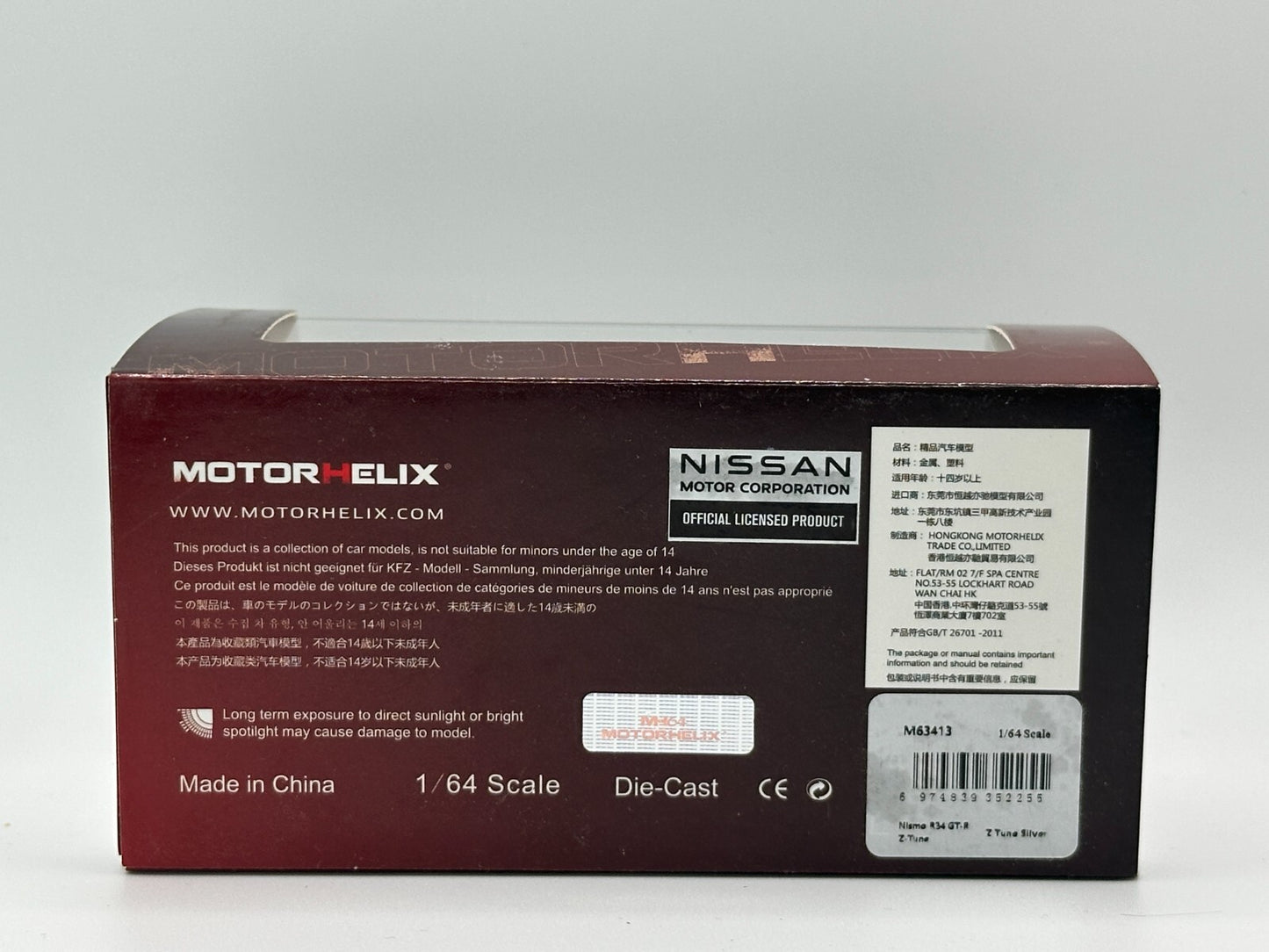 Motorhelix 1:64 Nissan Nismo R34 GT-R Z-Tune