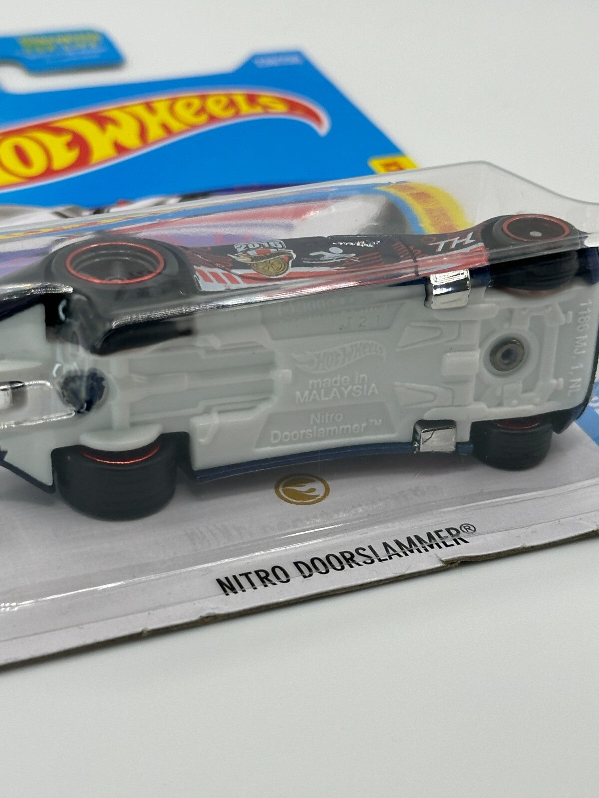 2016 Hot Wheels HW Games Nitro Doorslammer Super Treasure Hunt With Protector