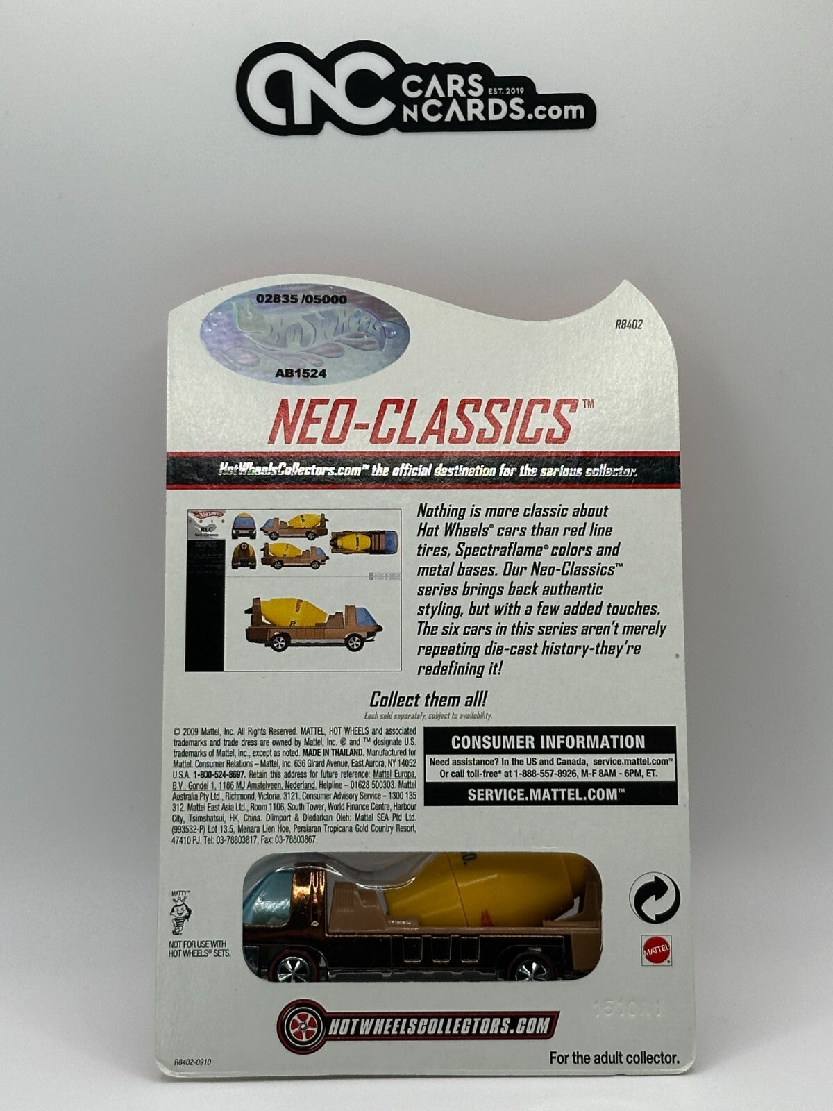 2010 Hot Wheels RLC Neo-Classics 5/6 Cement Truck 02835/5000 With Protector