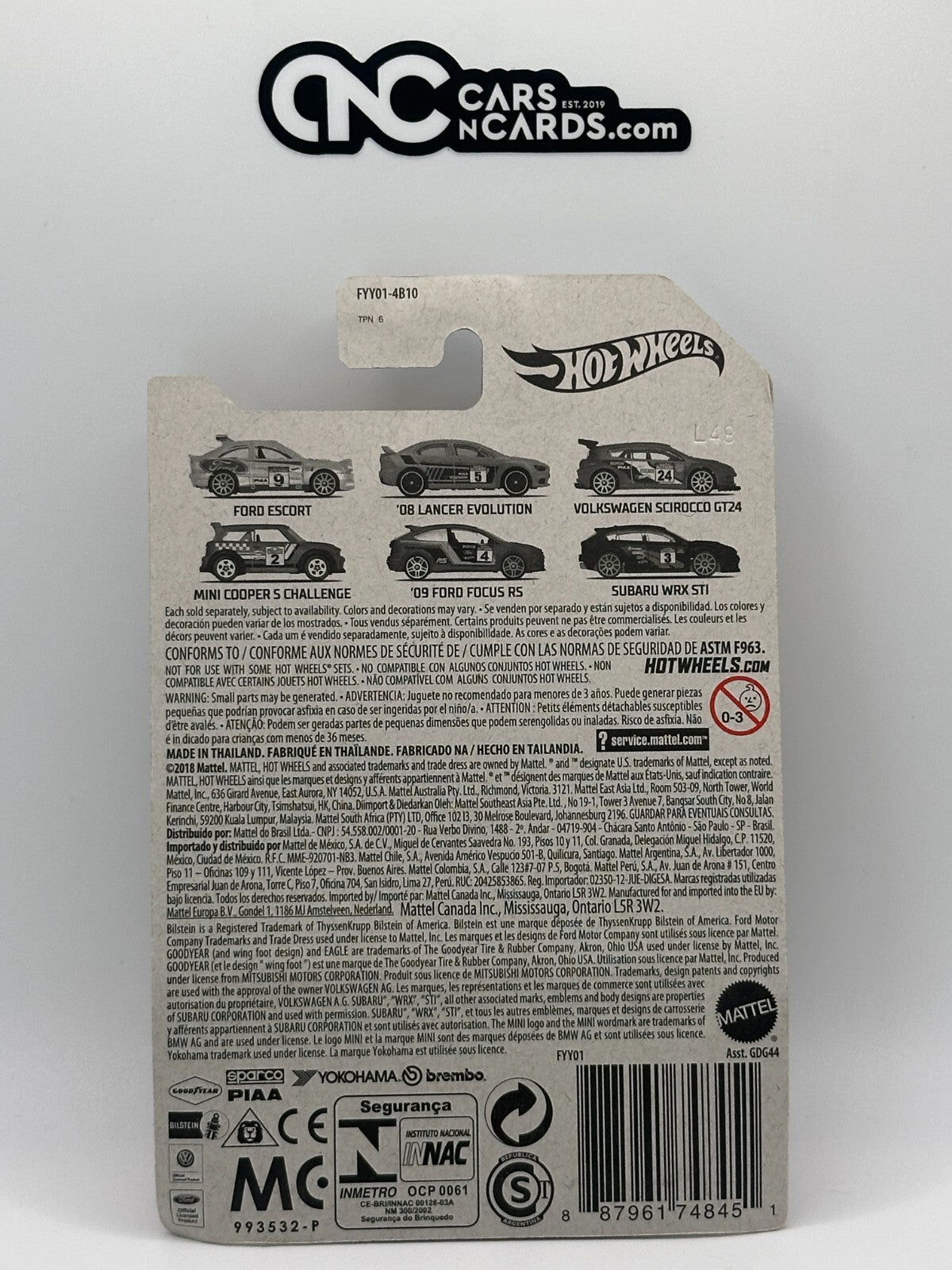 2019 Hot Wheels Rally Sport 4/6 Mini Cooper S Challenge (Soft Corners)