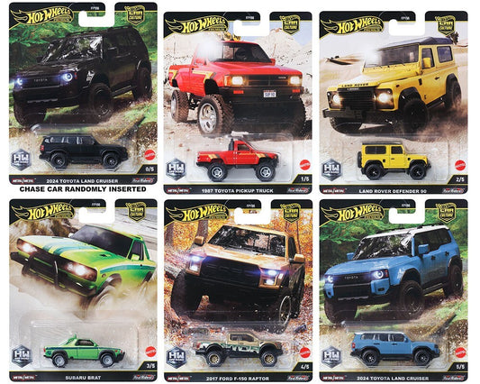 2025 Hot Wheels 1:64 Premium Car Culture H Case HW Off Road Factory Sealed Case