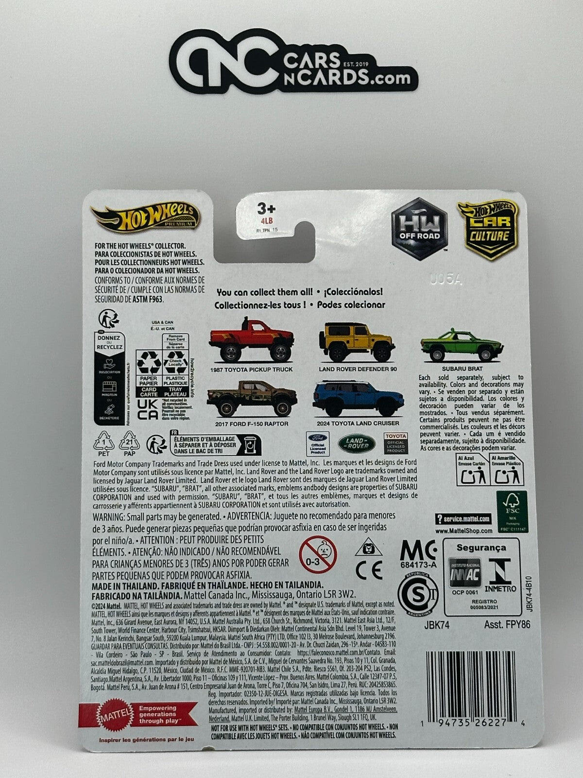 2025 Hot Wheels Premium Car Culture HW Off Road 2/5 Land Rover Defender 90