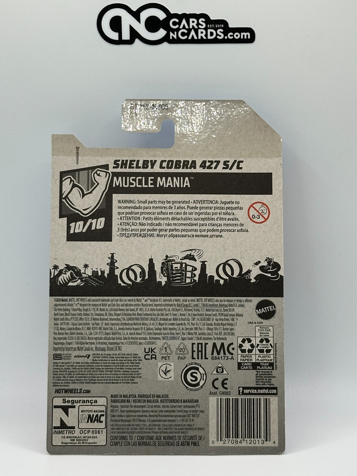 2021 Hot Wheels Super Treasure Hunt Shelby Cobra 427 S/C With Protector