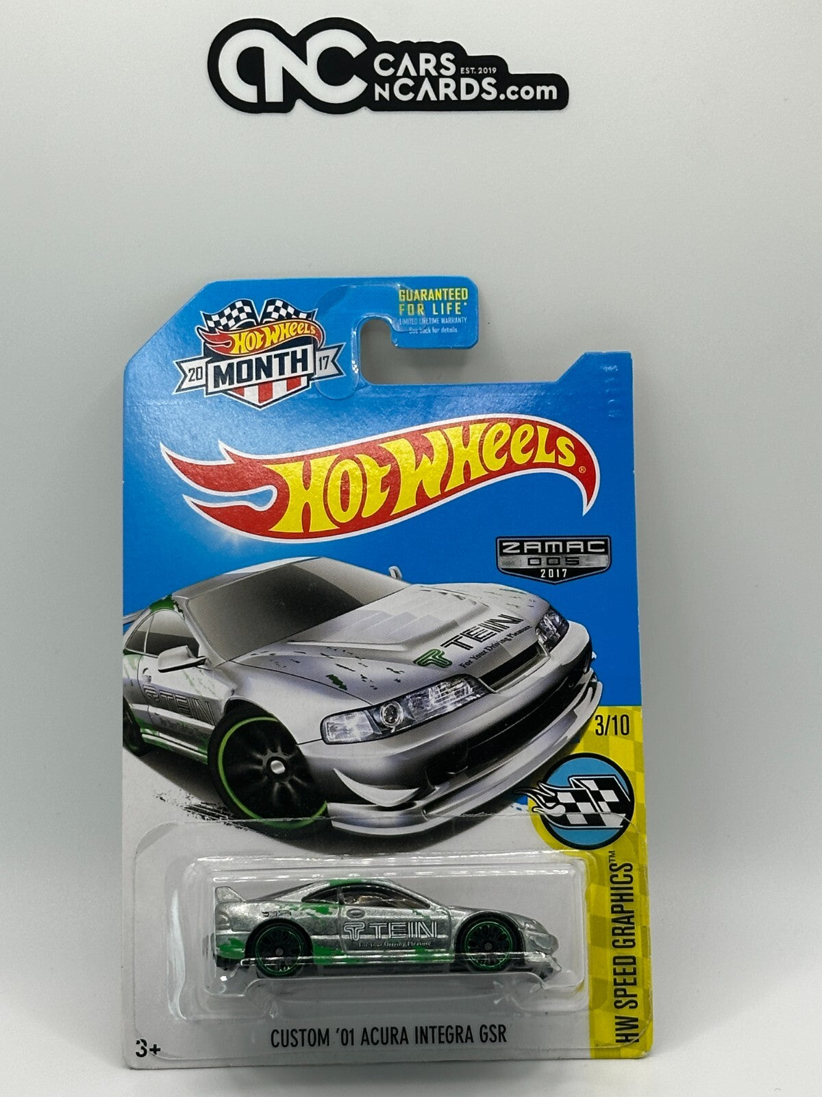 2017 Hot Wheels HW Speed Graphics Zamac '01 Acura Integra GSR (Small Crease)