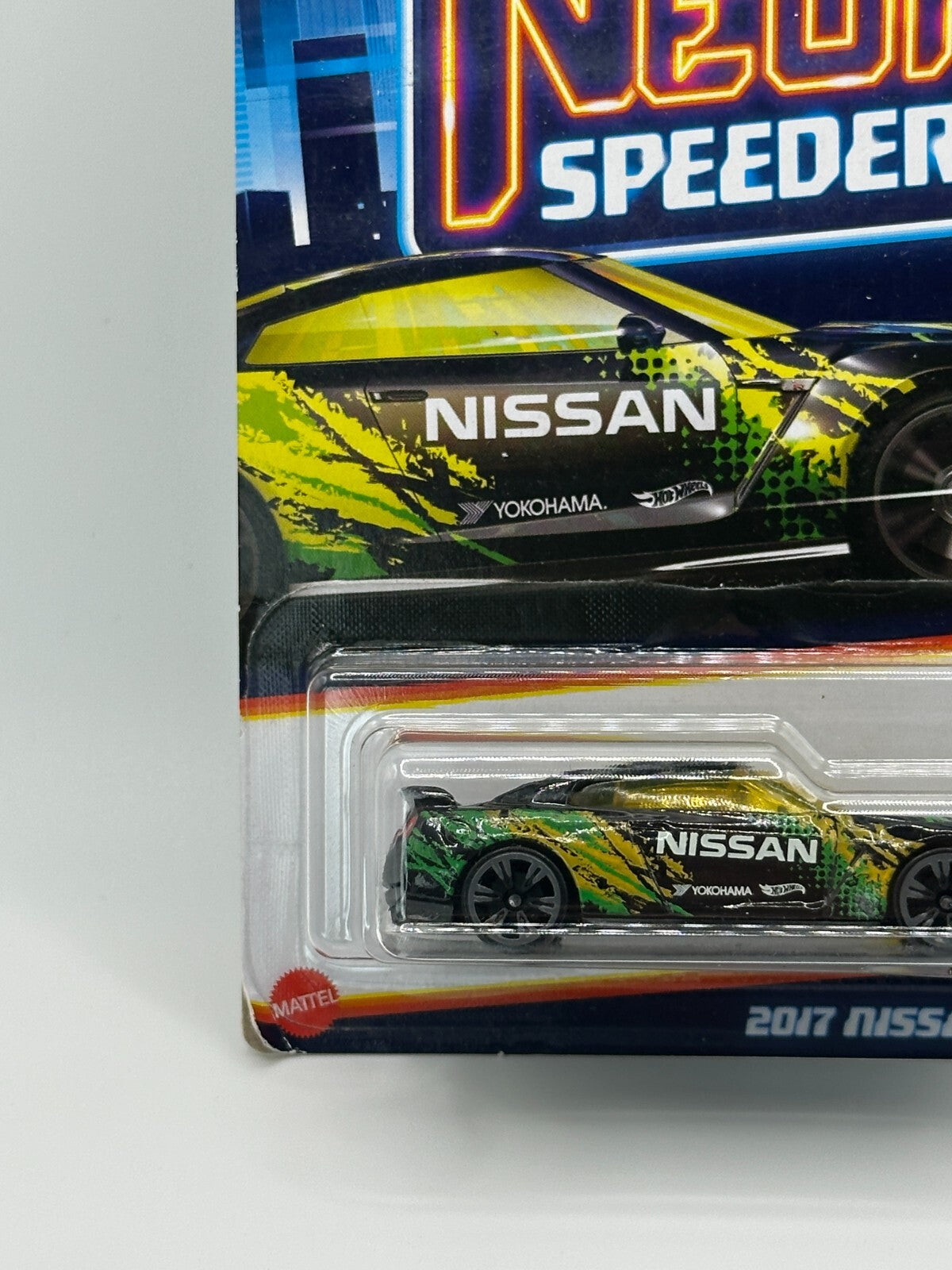 2023 Hot Wheels Neon Speeders 3:8 2017 Nissan GT-R (R35) (Soft Corner)
