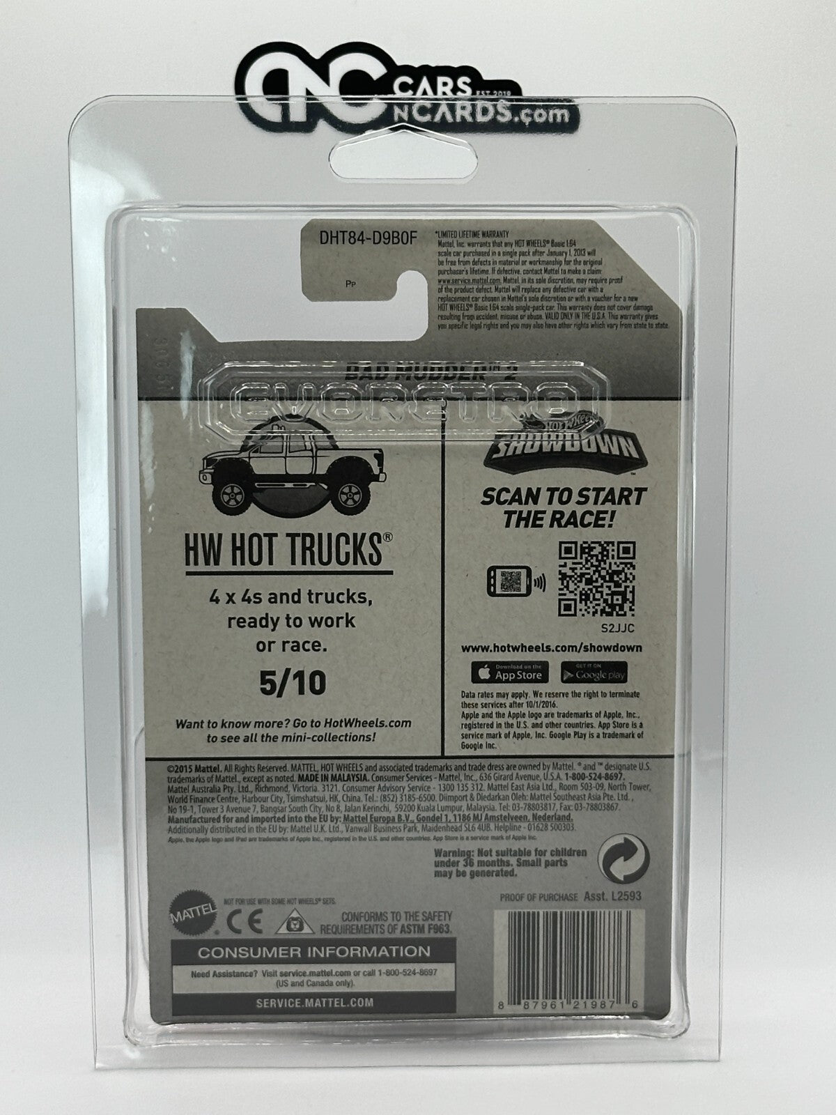 2016 Hot Wheels HW Hot Trucks Super Treasure Hunt Bad Mudder 2 With Protector