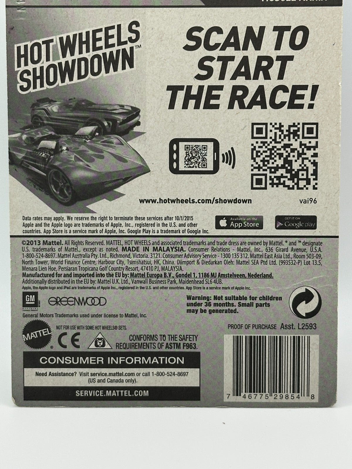 2014 Hot Wheels HW Workshop Greenwood Corvette Super Treasure Hunt Small Crease