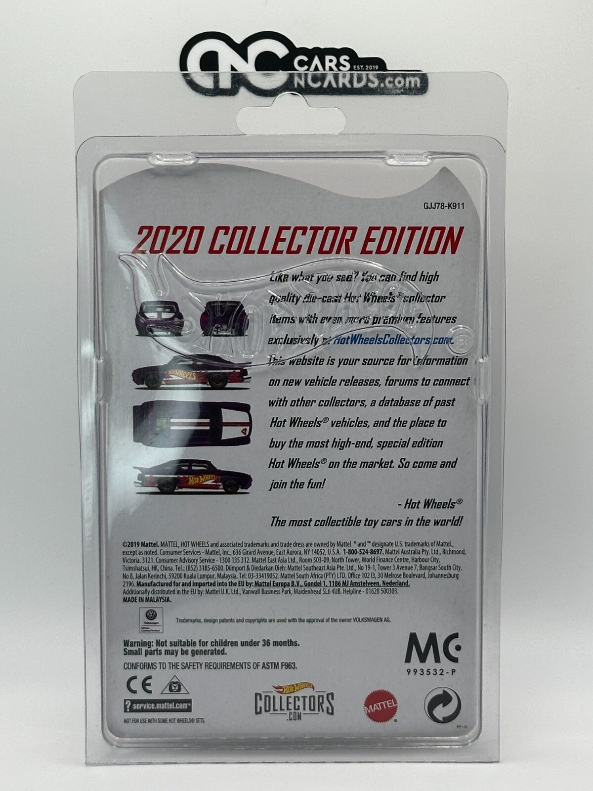 2020 Hot Wheels Mail In Collector Edition '65 Volkswagen Fastback With Protector