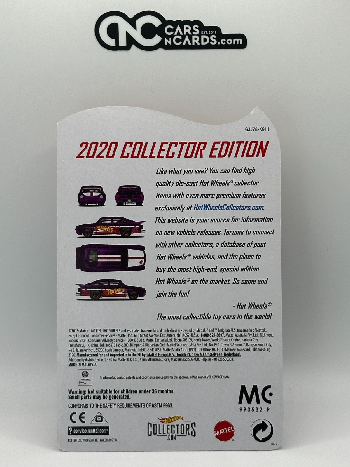 2020 Hot Wheels Mail In Collector Edition '65 Volkswagen Fastback With Protector