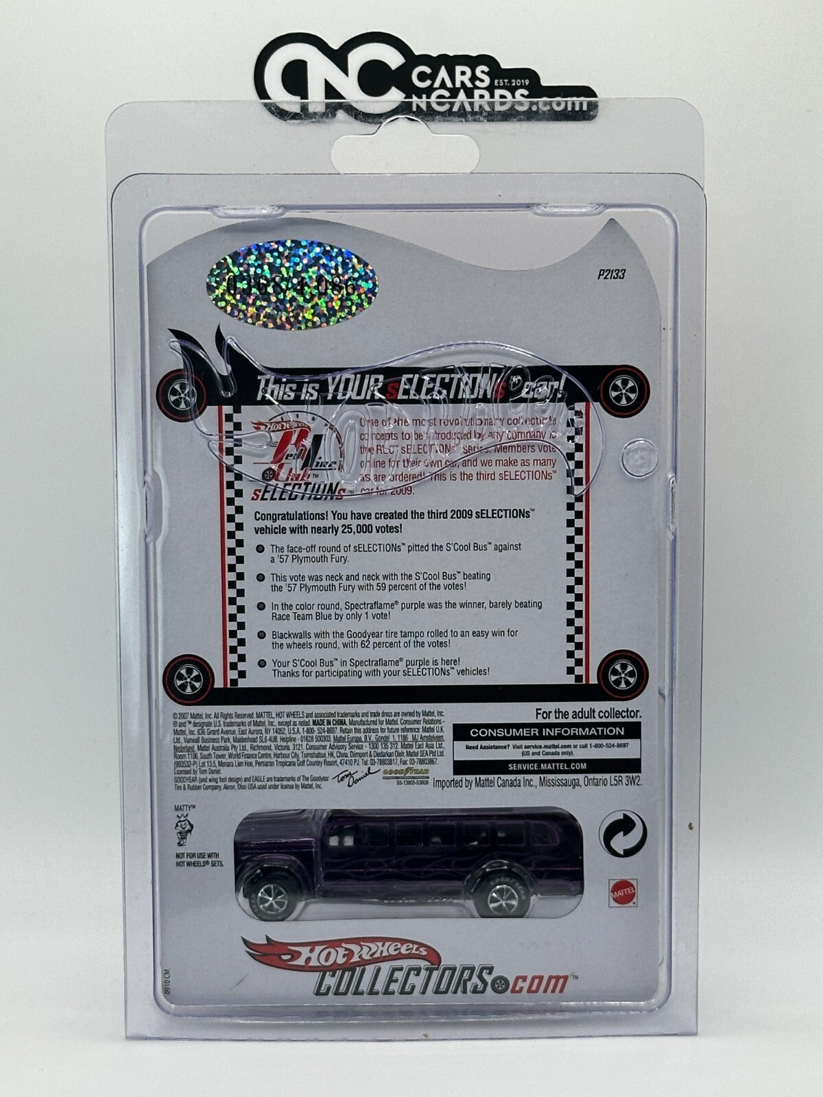 2009 Hot Wheels RLC 2009 sELECTIONs Series S'Cool Bus With Protector 0368/4086