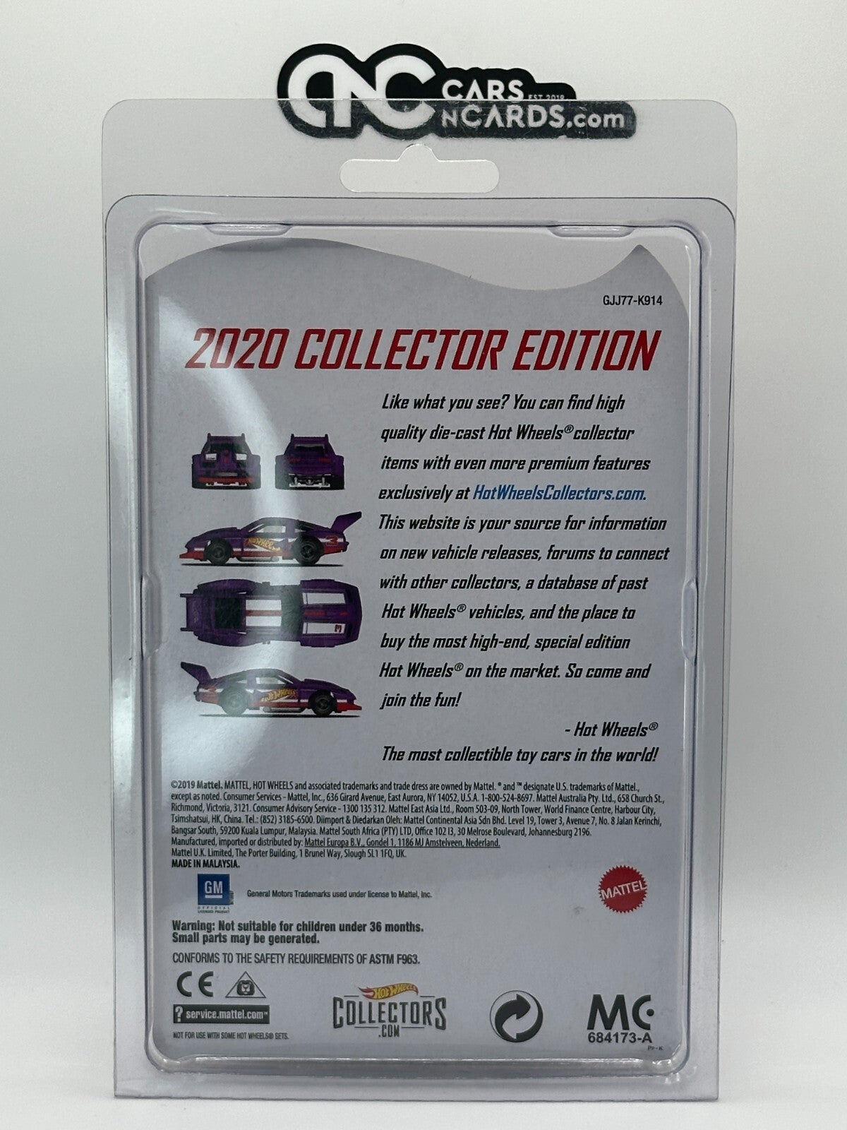 2020 Hot Wheels Mail In Collector Edition '76 Chevy Monza With Protector